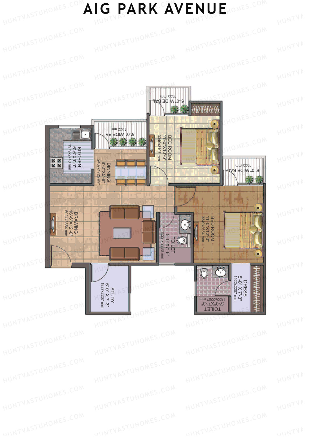 AIG Park Avenue Tower G Unit 5 Floor Plan