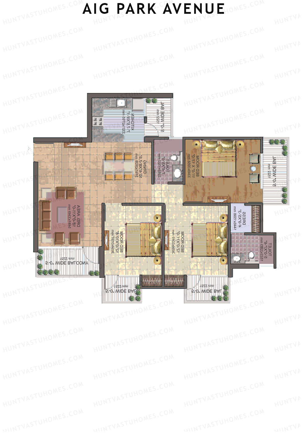 AIG Park Avenue Tower I Unit 3 Floor Plan