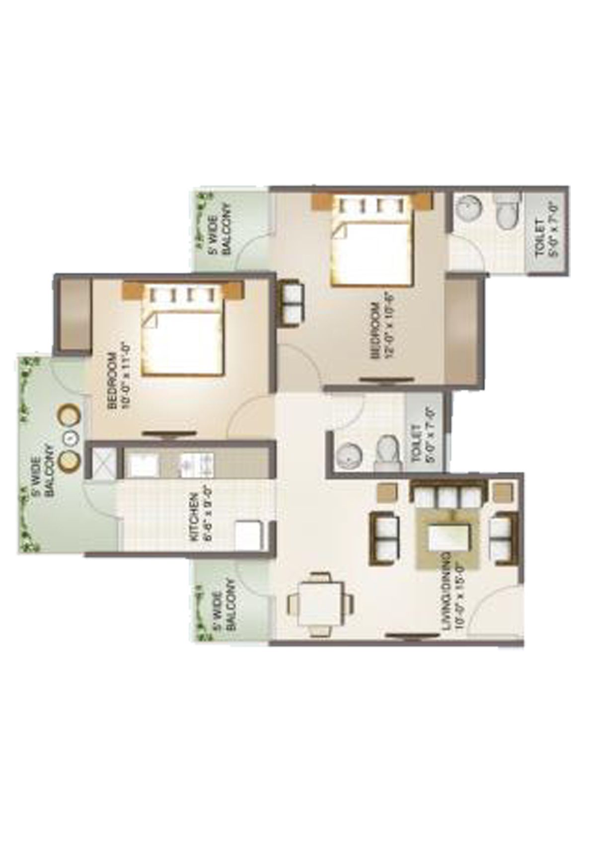 Aims Golf Avenue 2 Block 3 Unit 5 Floor Plan