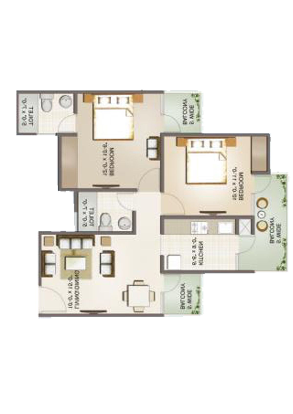 Aims Golf Avenue 2 Block 4 Unit 1 Floor Plan