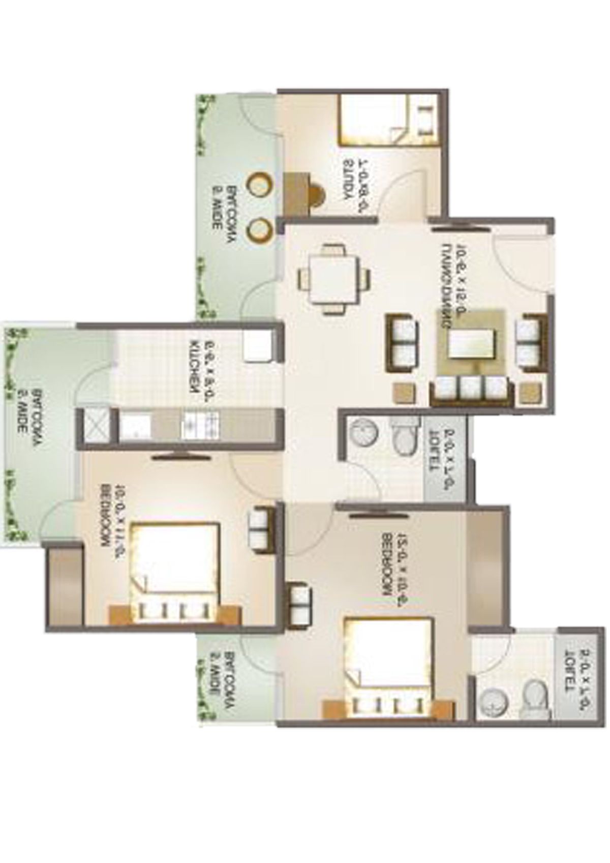 Aims Golf Avenue 2 Block 4 Unit 6 Floor Plan