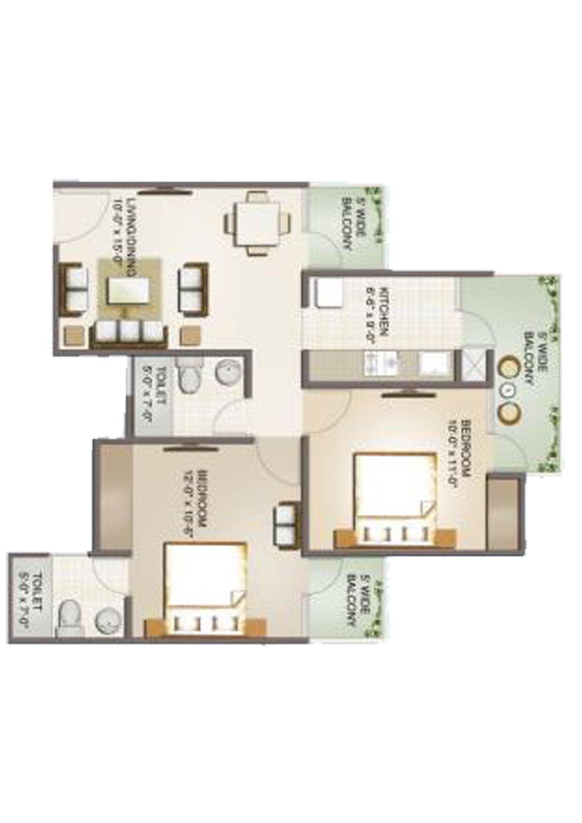 Aims Golf Avenue 2 Block 4 Unit 7 Floor Plan