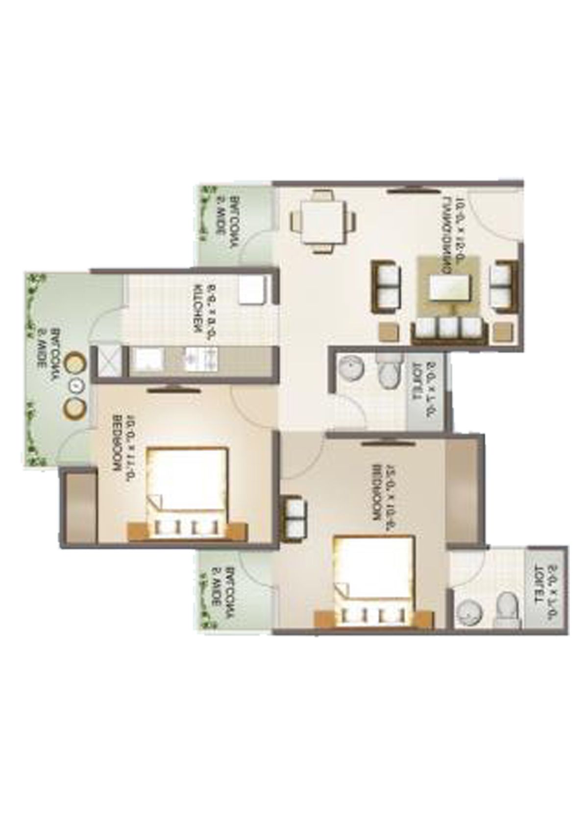 Aims Golf Avenue 2 Block 4 Unit 8 Floor Plan