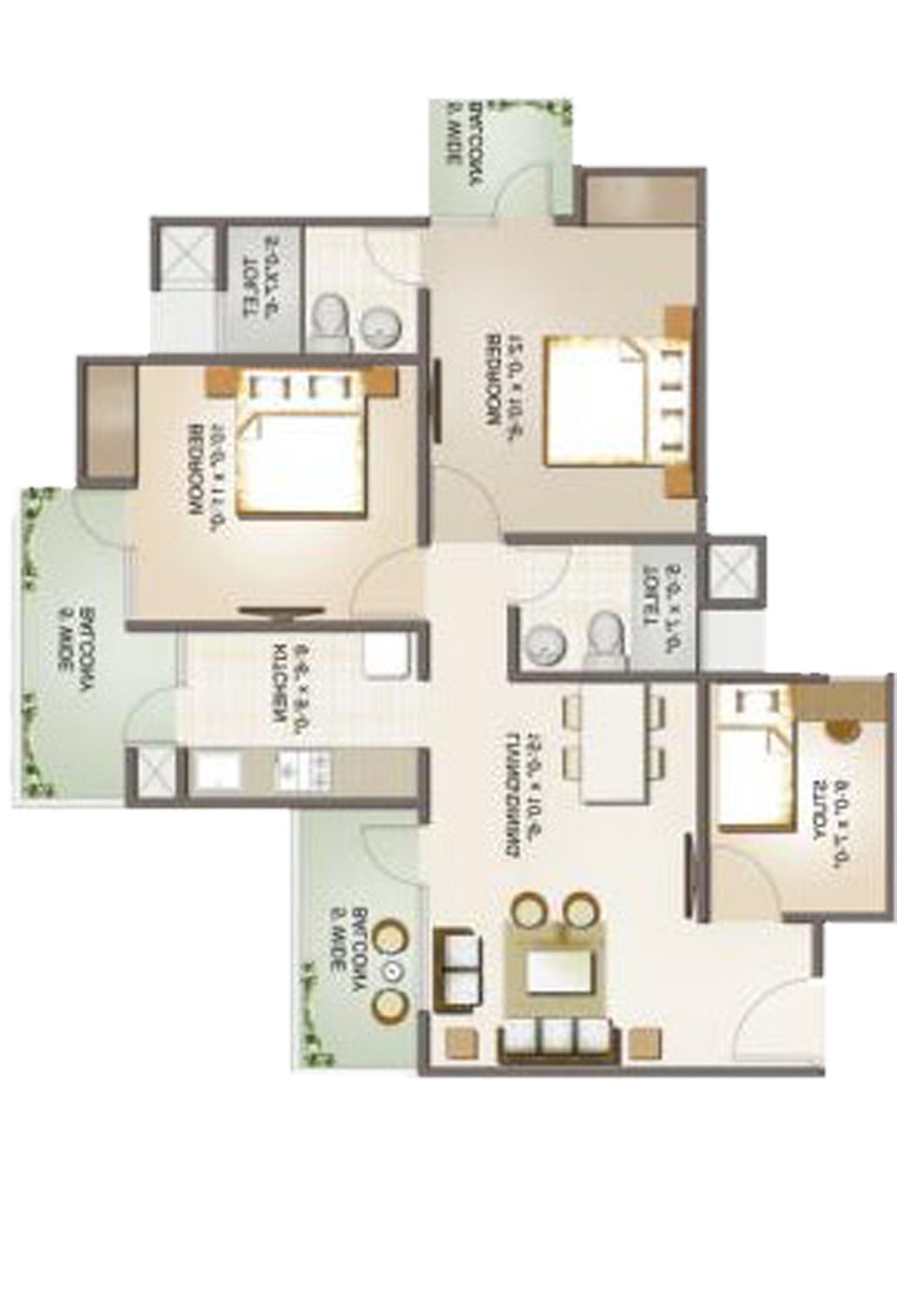 Aims Golf Avenue 2 Block 5 Unit 5 Floor Plan
