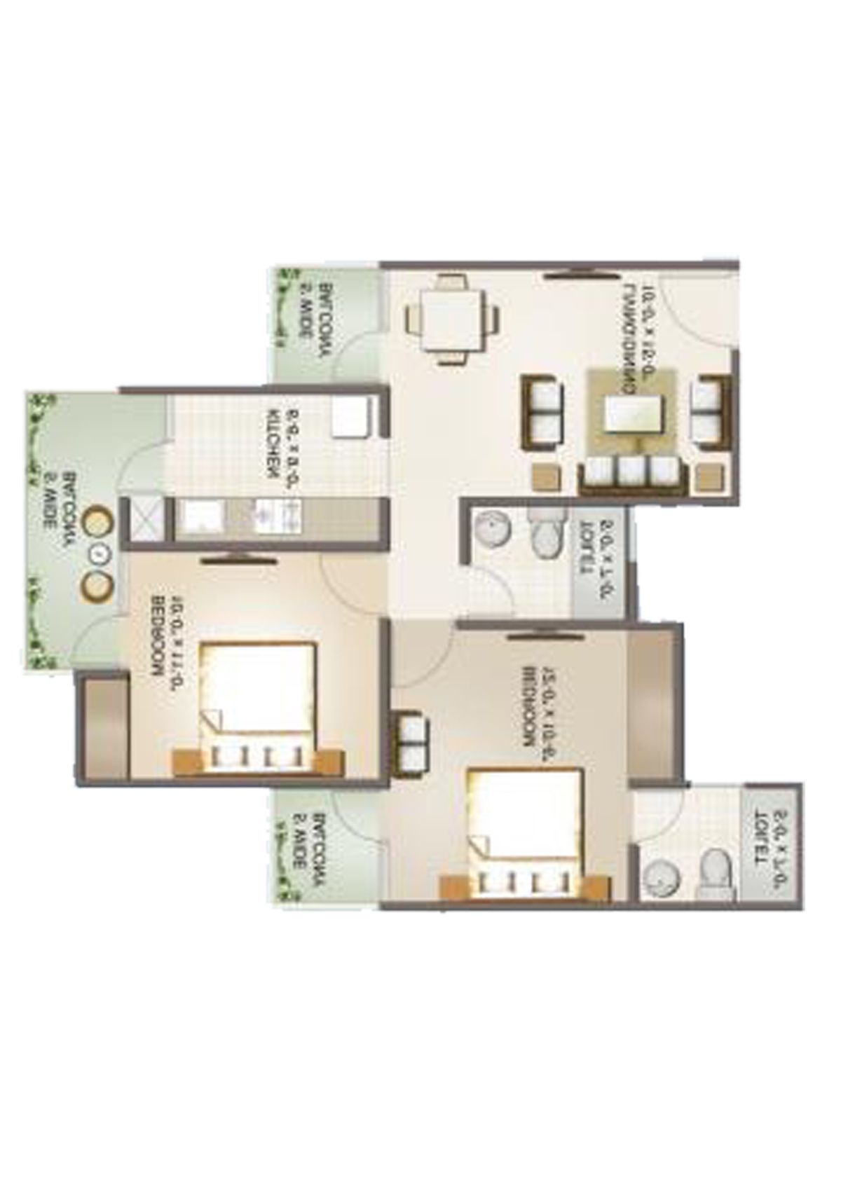 Aims Golf Avenue 2 Block 5 Unit 6 Floor Plan