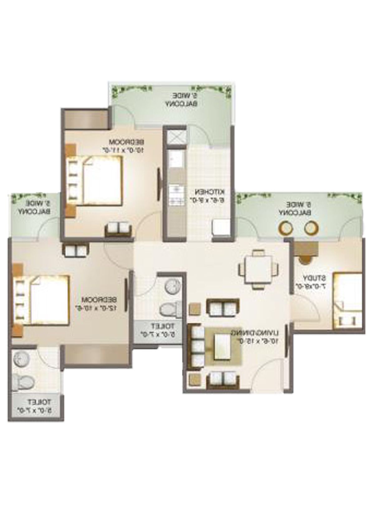 Aims Golf Avenue 2 Block 7 Unit 4 Floor Plan