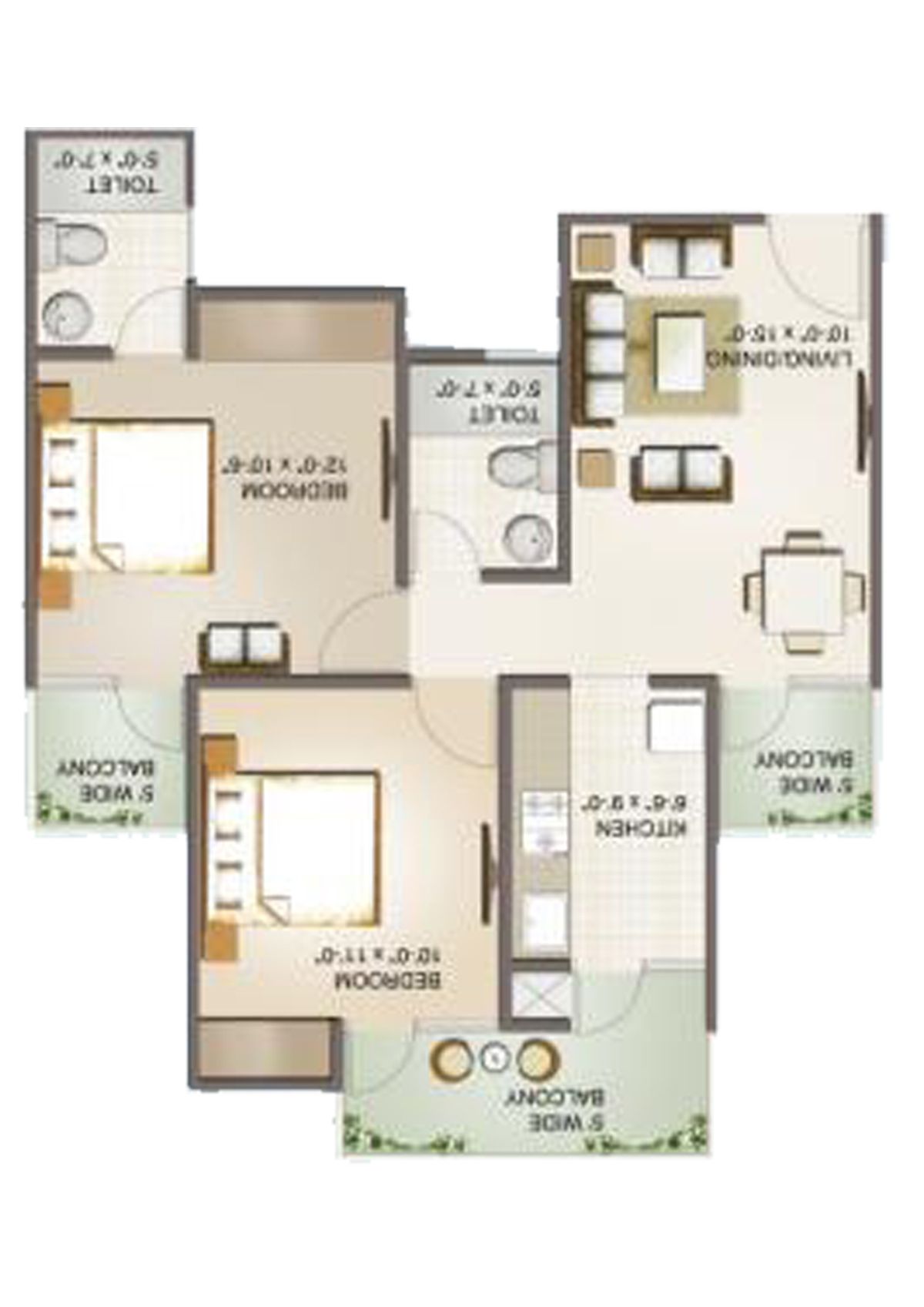 Aims Golf Avenue 2 Block 7 Unit 6 Floor Plan