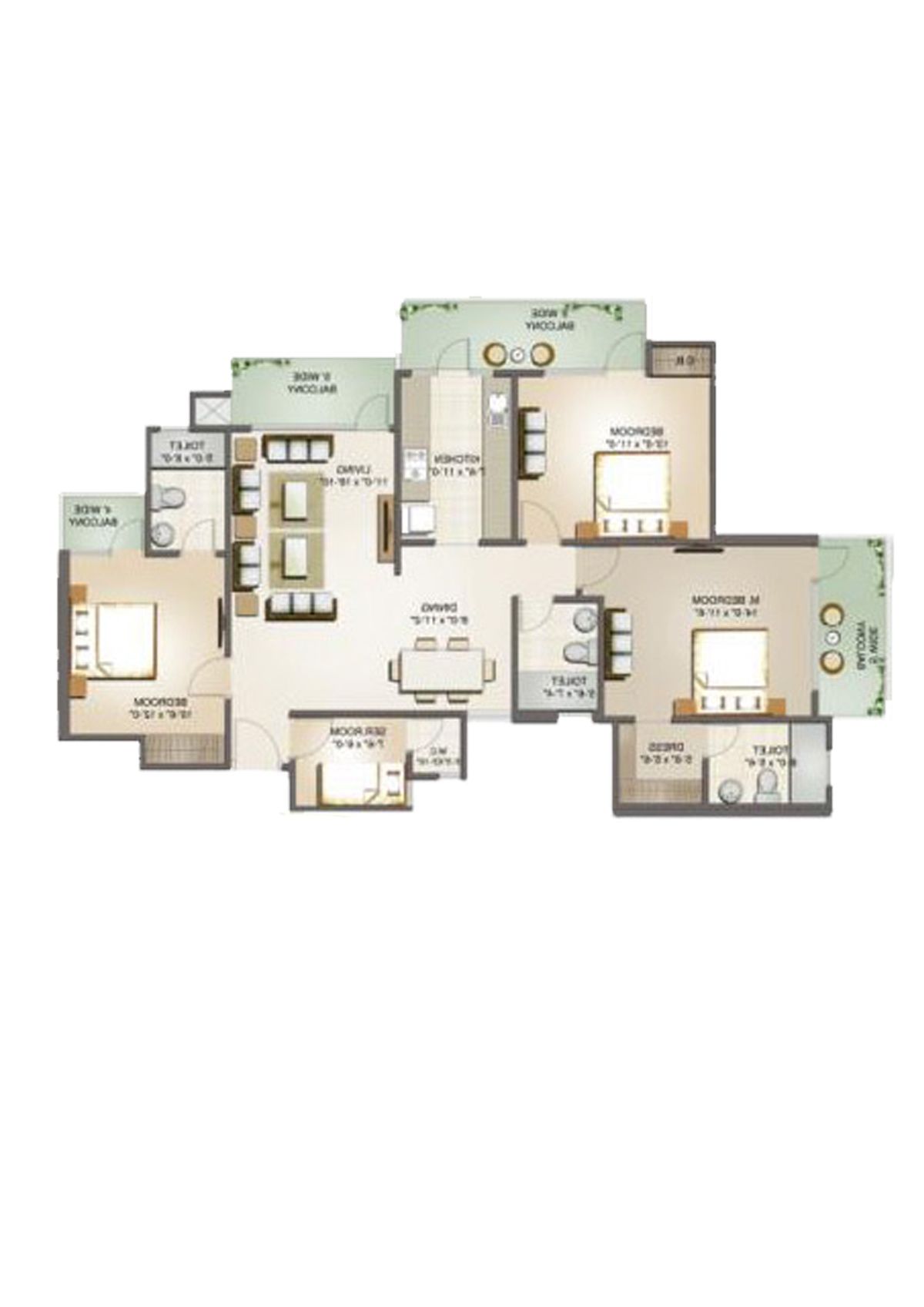 Aims Golf Avenue 2 Block 1 Unit 3 Floor Plan