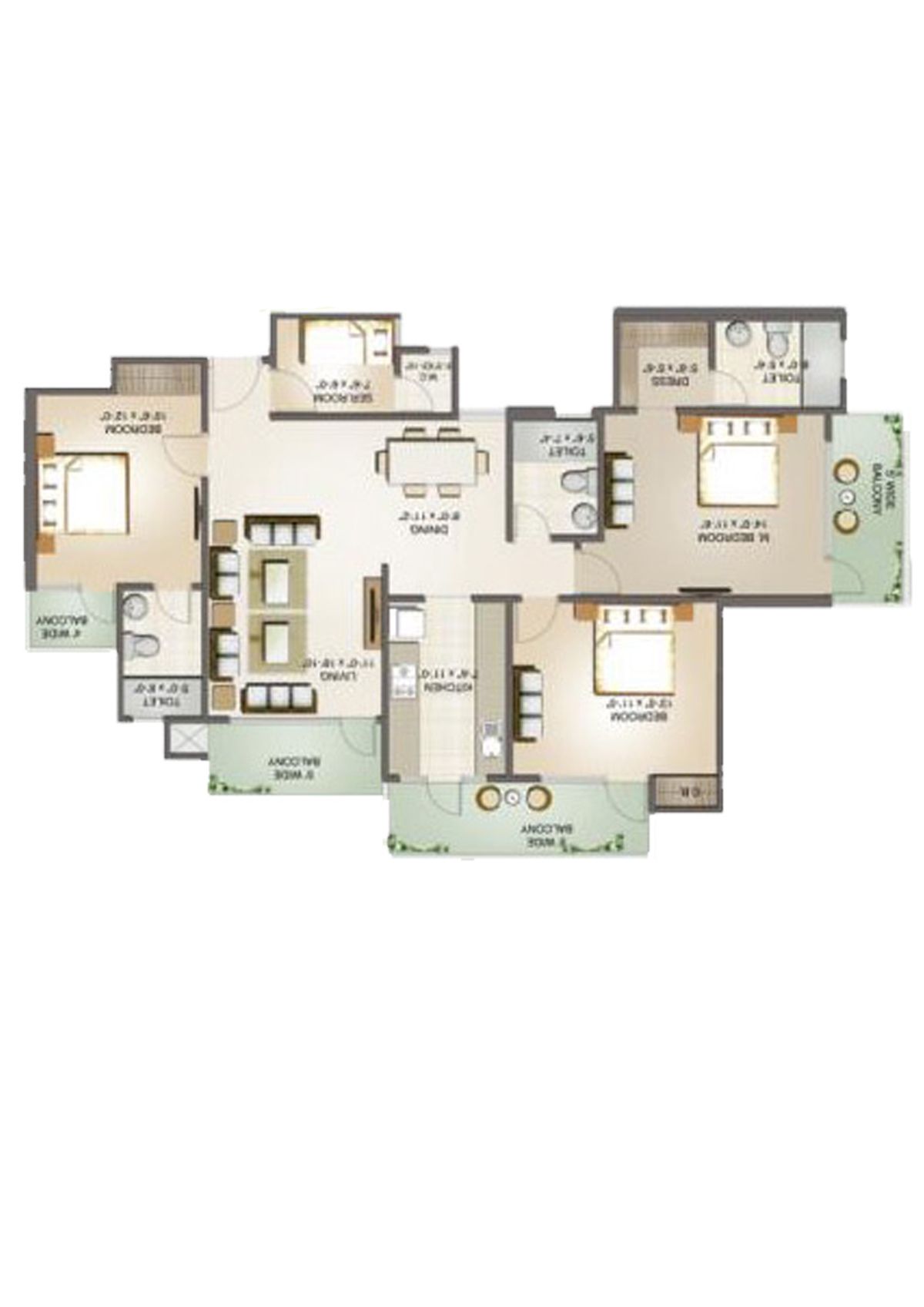 Aims Golf Avenue 2 Block 1 Unit 4 Floor Plan