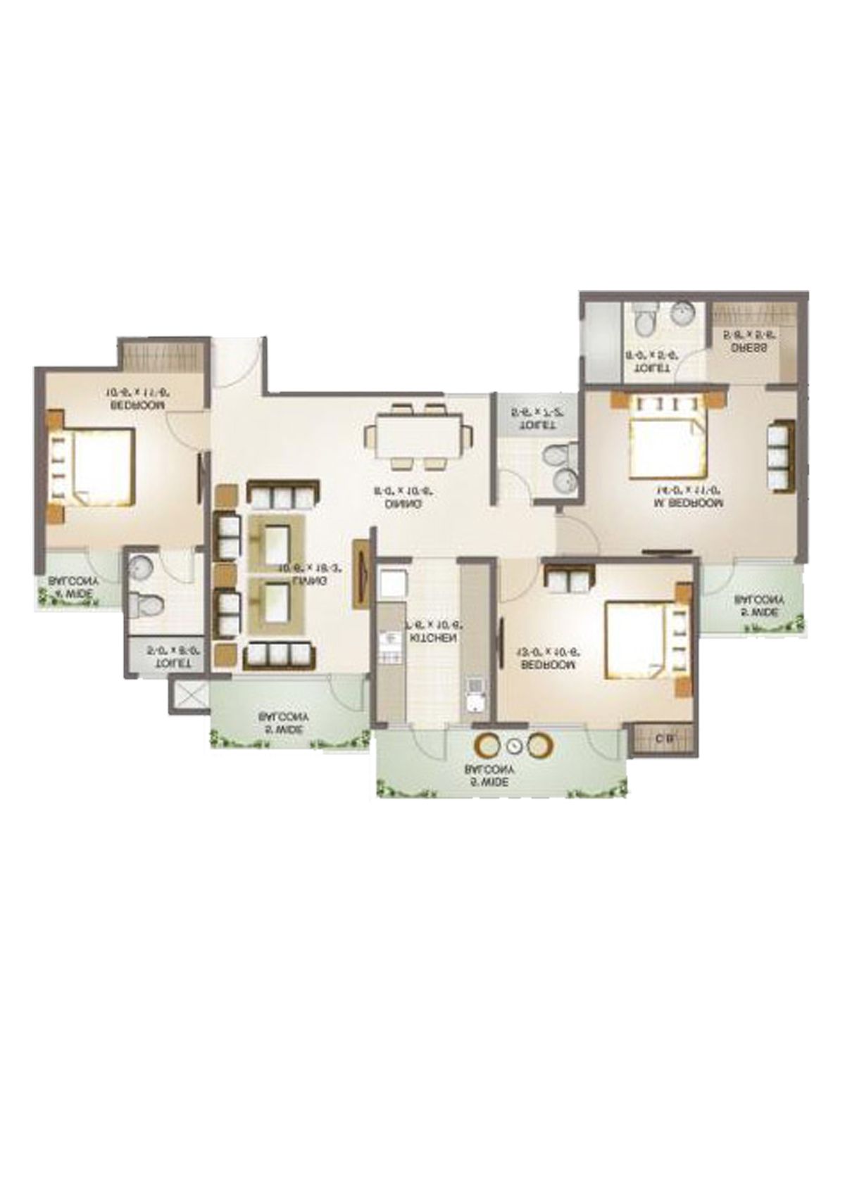 Aims Golf Avenue 2 Block 2 Unit 2 Floor Plan
