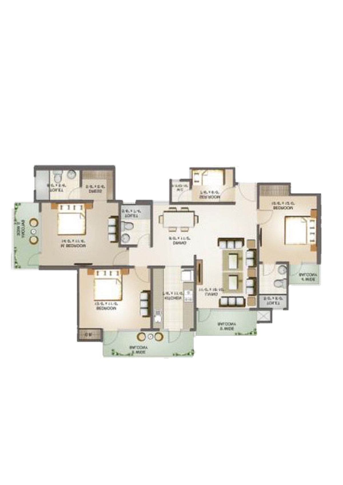 Aims Golf Avenue 2 Block 2 Unit 4 Floor Plan