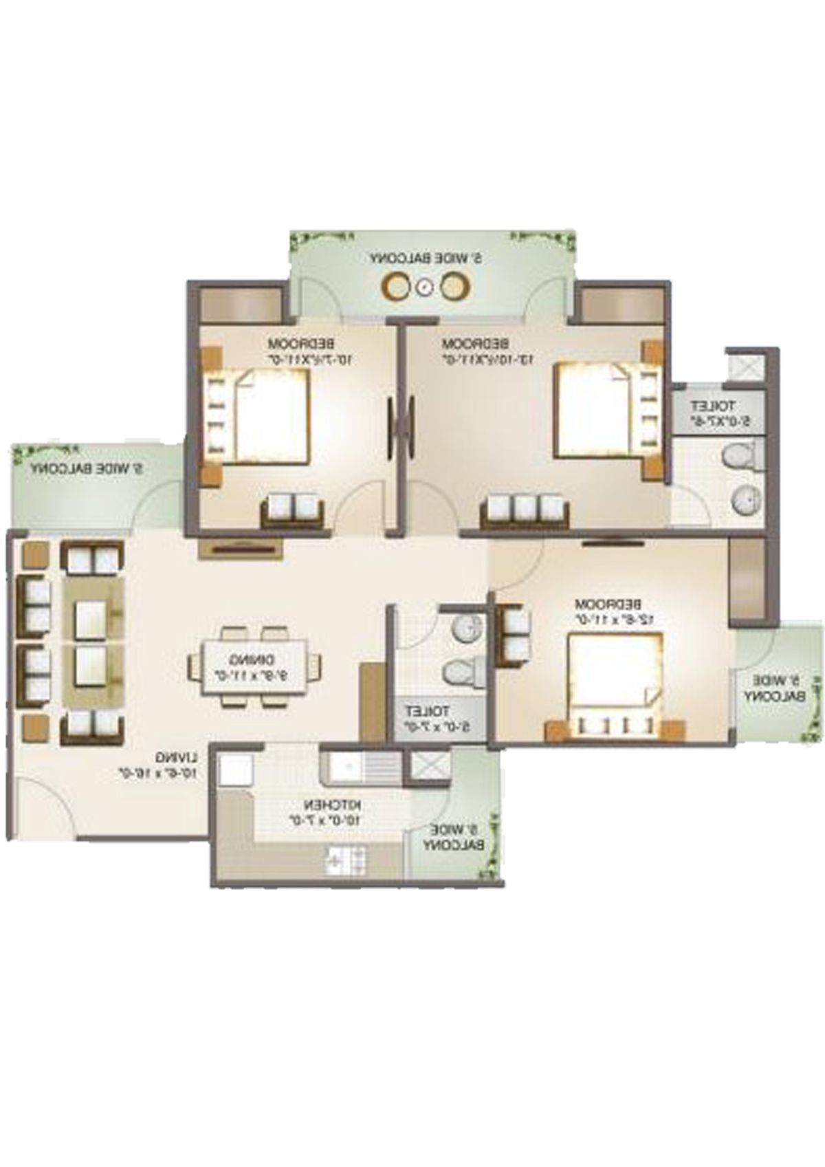 Aims Golf Avenue 2 Block 3 Unit 1 Floor Plan
