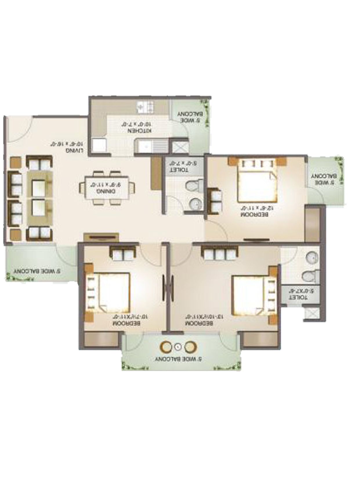 Aims Golf Avenue 2 Block 3 Unit 2 Floor Plan