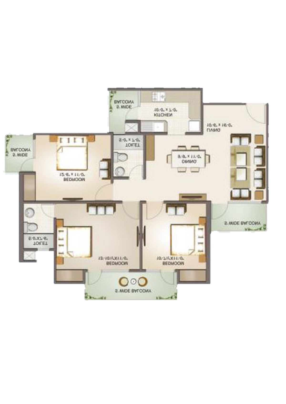 Aims Golf Avenue 2 Block 3 Unit 3 Floor Plan
