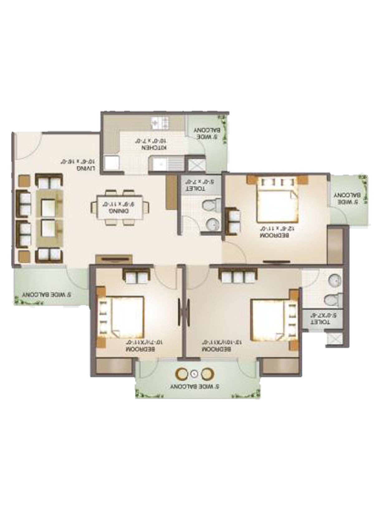 Aims Golf Avenue 2 Block 5 Unit 2 Floor Plan