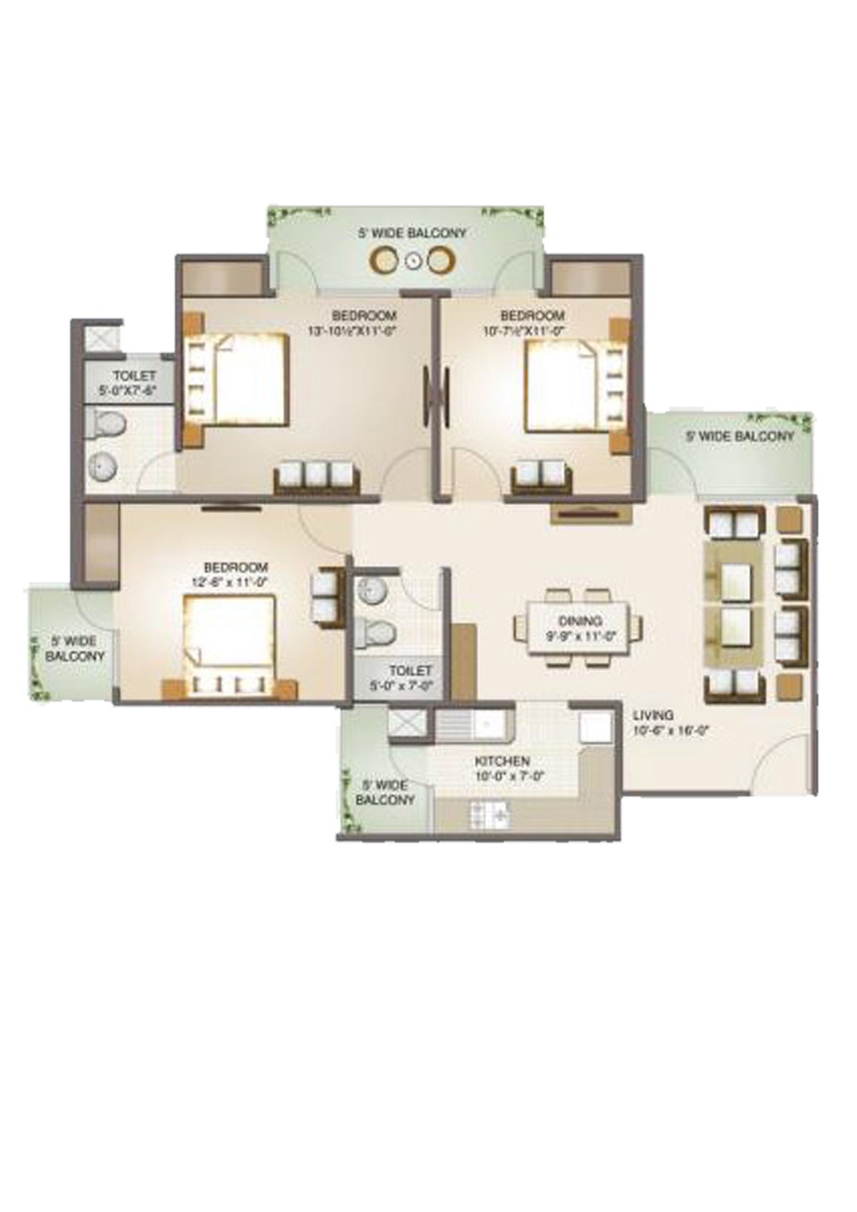 Aims Golf Avenue 2 Block 5 Unit 3 Floor Plan