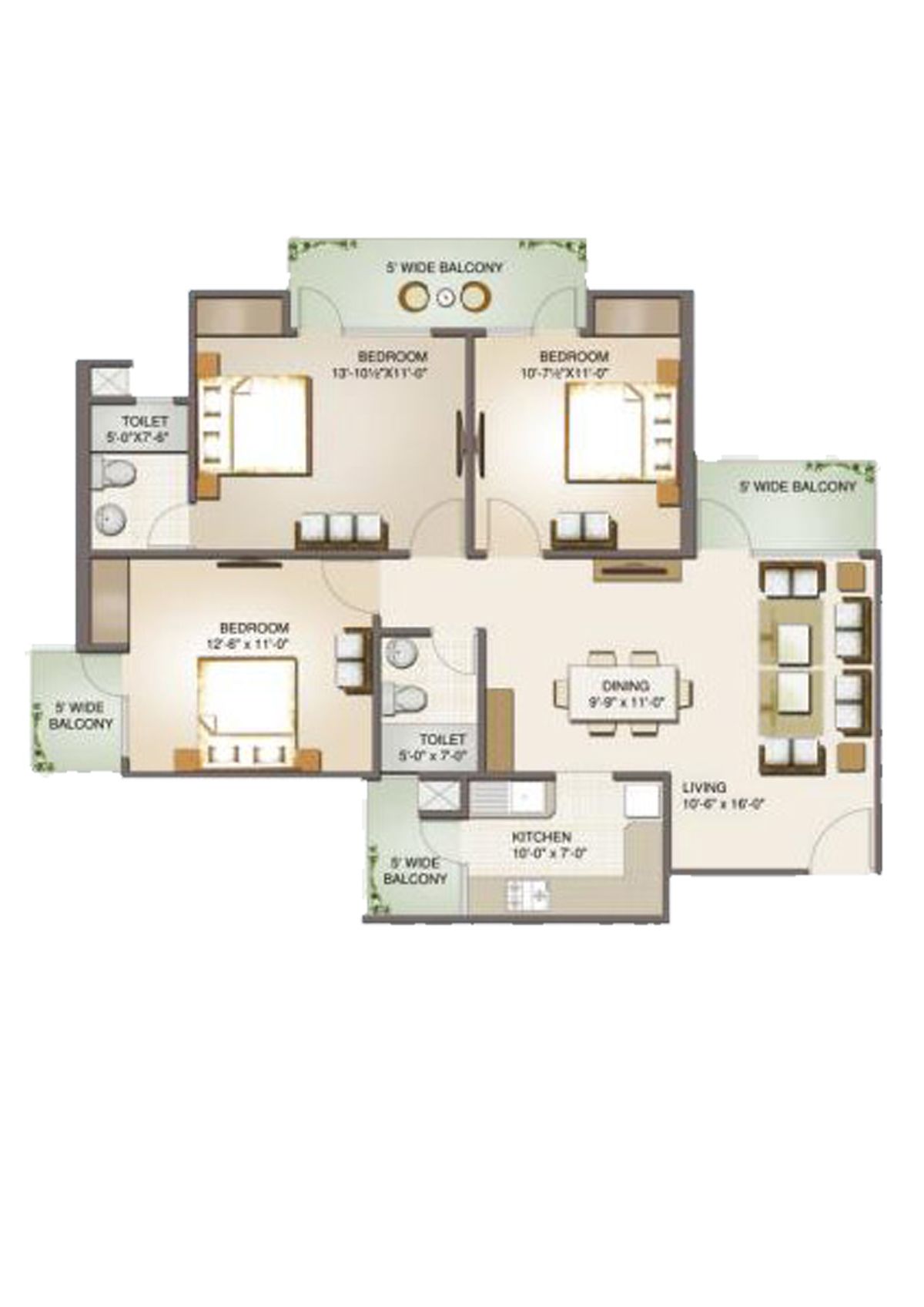 Aims Golf Avenue 2 Block 6 Unit 1 Floor Plan