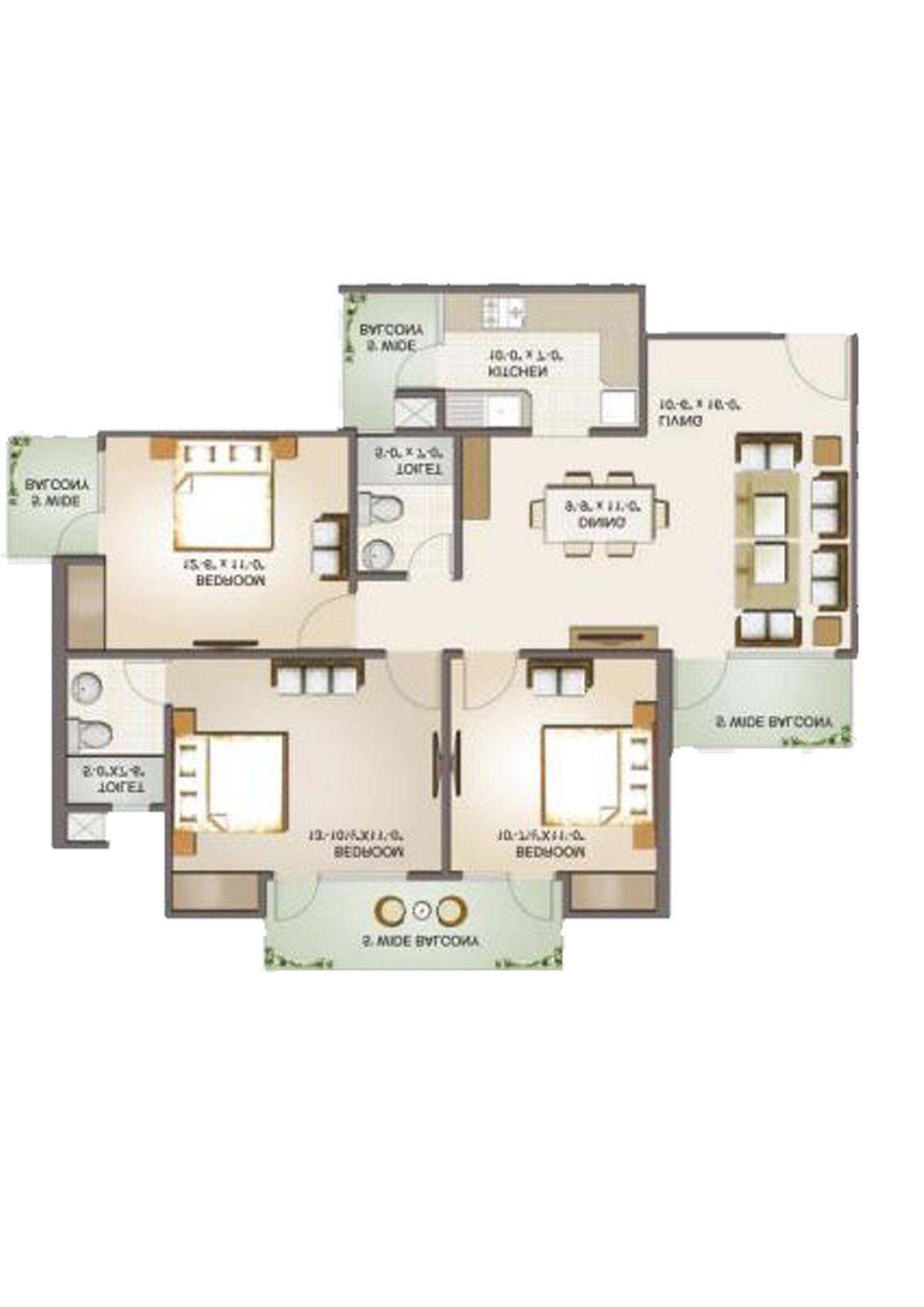 Aims Golf Avenue 2 Block 6 Unit 2 Floor Plan