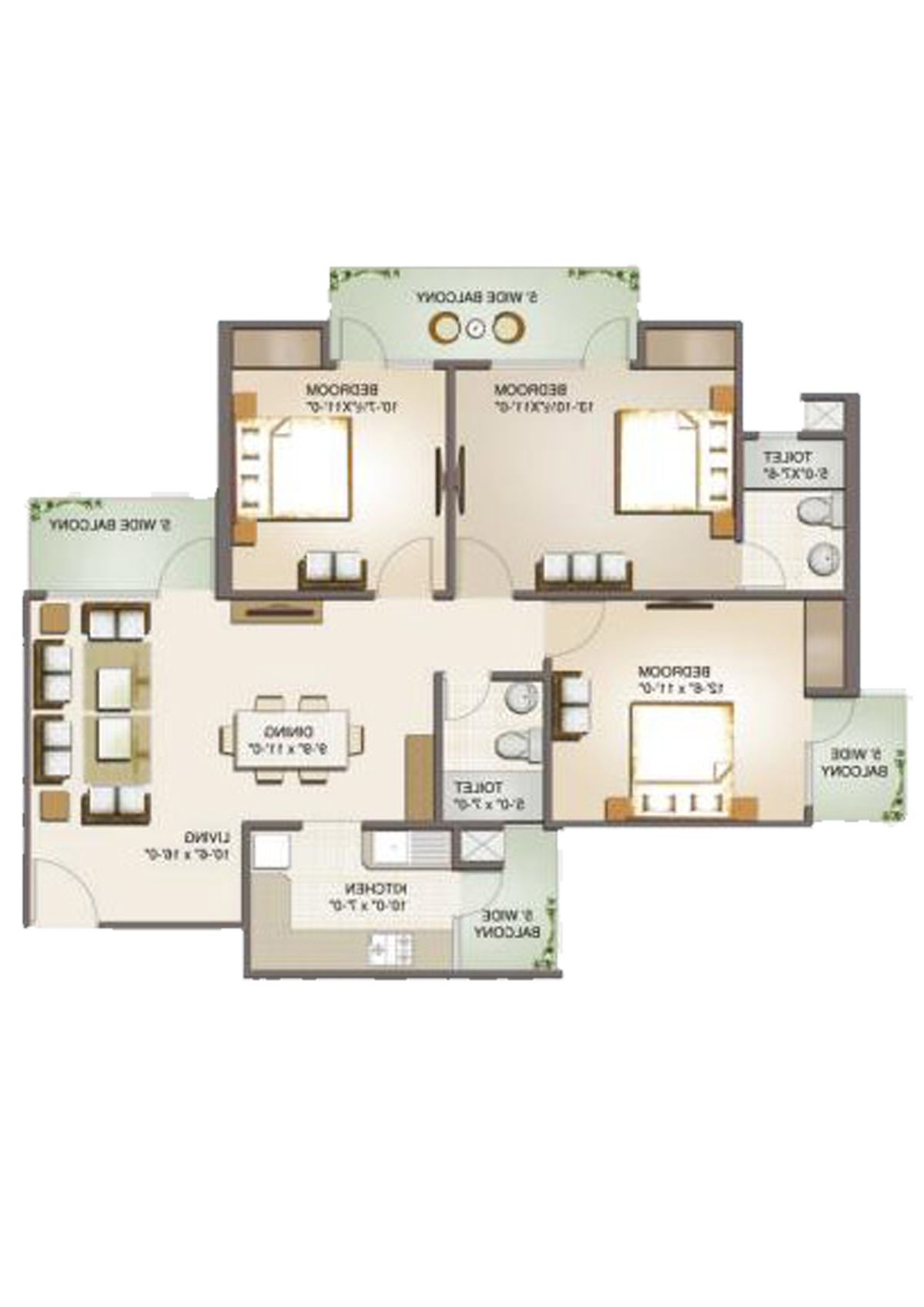 Aims Golf Avenue 2 Block 6 Unit 3 Floor Plan