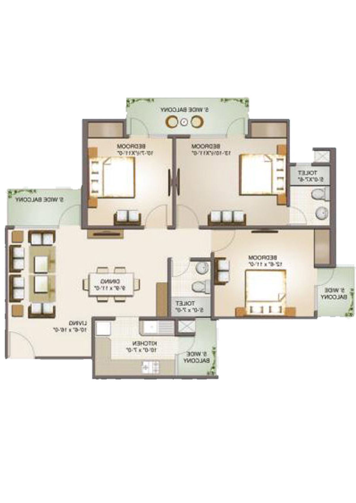 Aims Golf Avenue 2 Block 7 Unit 1 Floor Plan