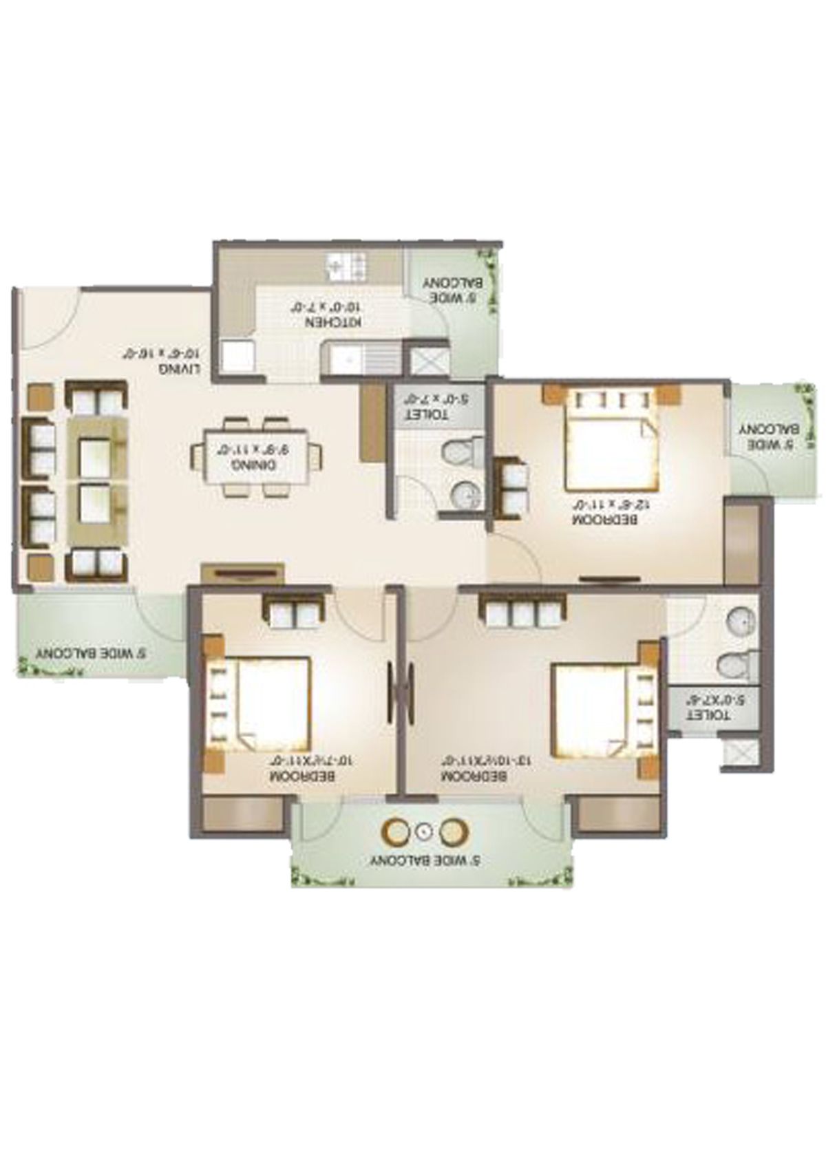 Aims Golf Avenue 2 Block 7 Unit 2 Floor Plan