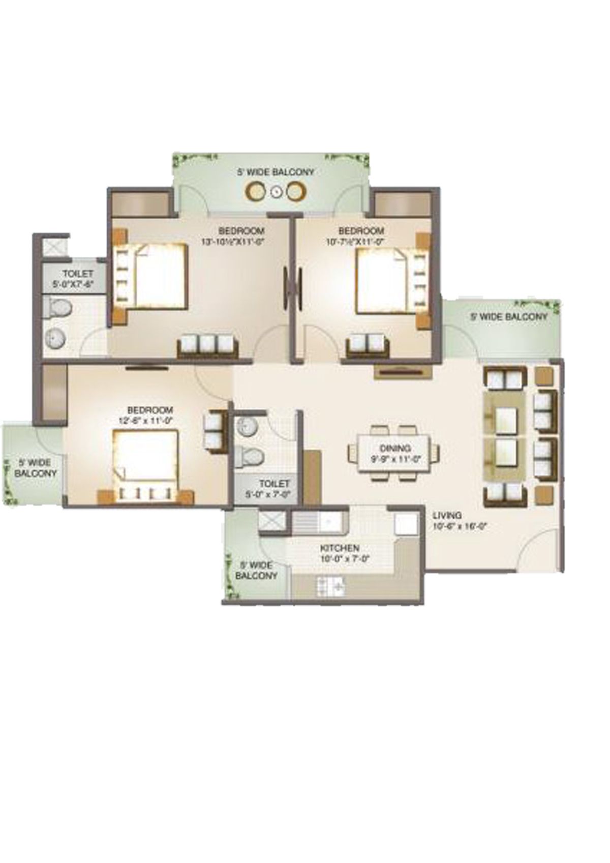 Aims Golf Avenue 2 Block 7 Unit 3 Floor Plan