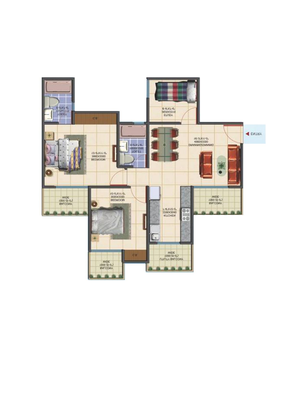 Aims Golf Avenue C Unit 8 Floor Plan