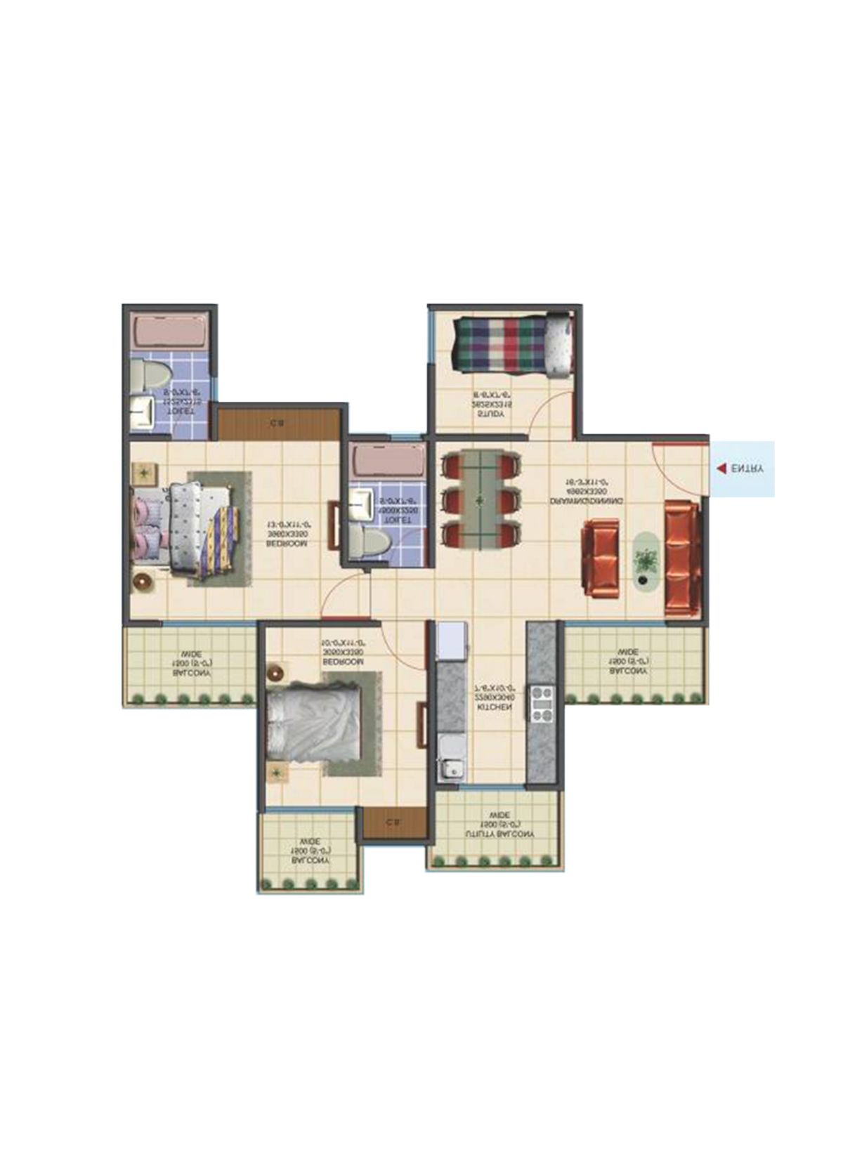 Aims Golf Avenue E Unit 4 Floor Plan