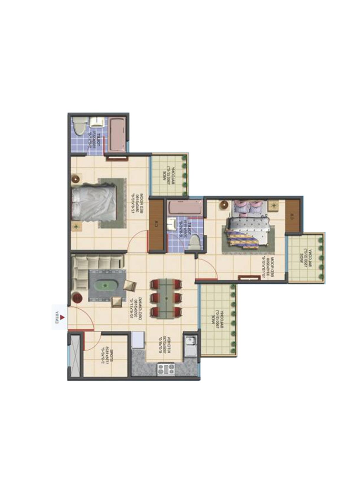Aims Golf Avenue G Unit 1 Floor Plan