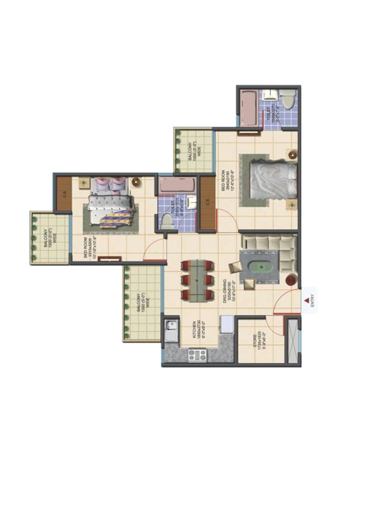 Aims Golf Avenue G Unit 8 Floor Plan