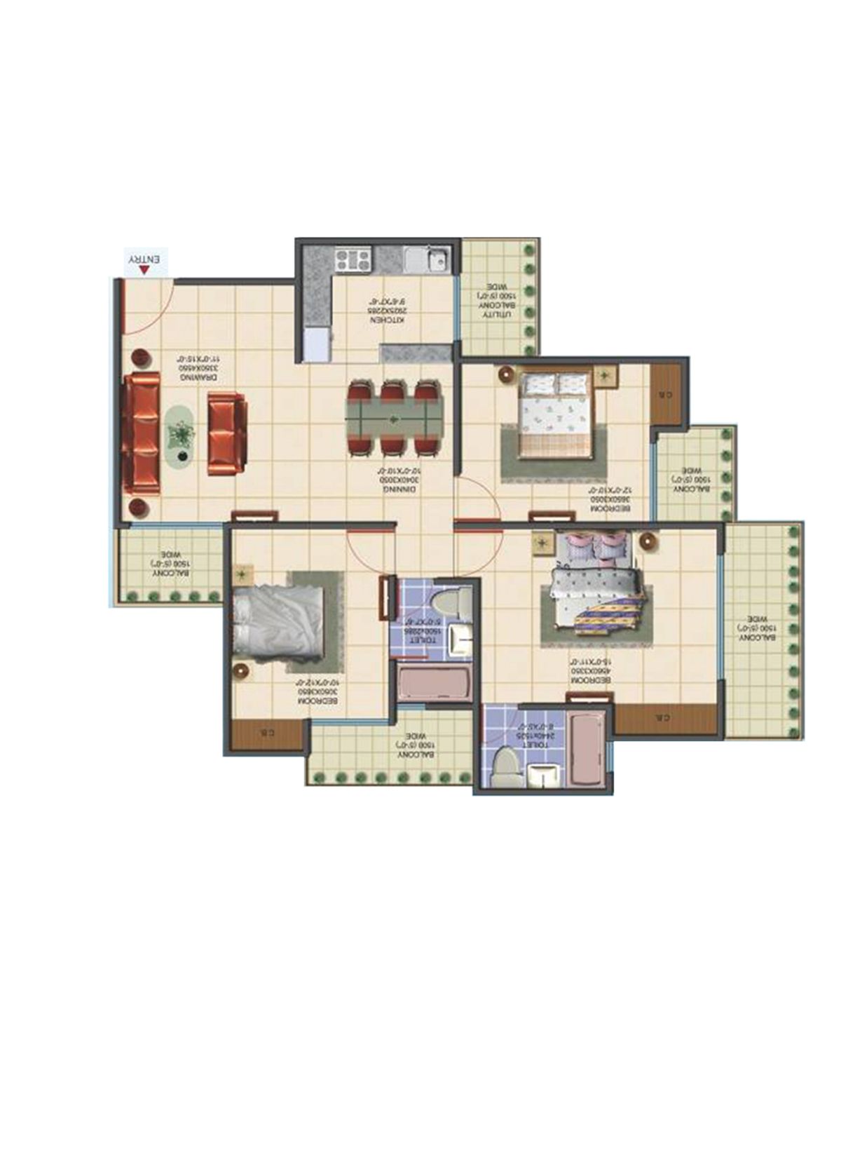 Aims Golf Avenue C Unit 7 Floor Plan