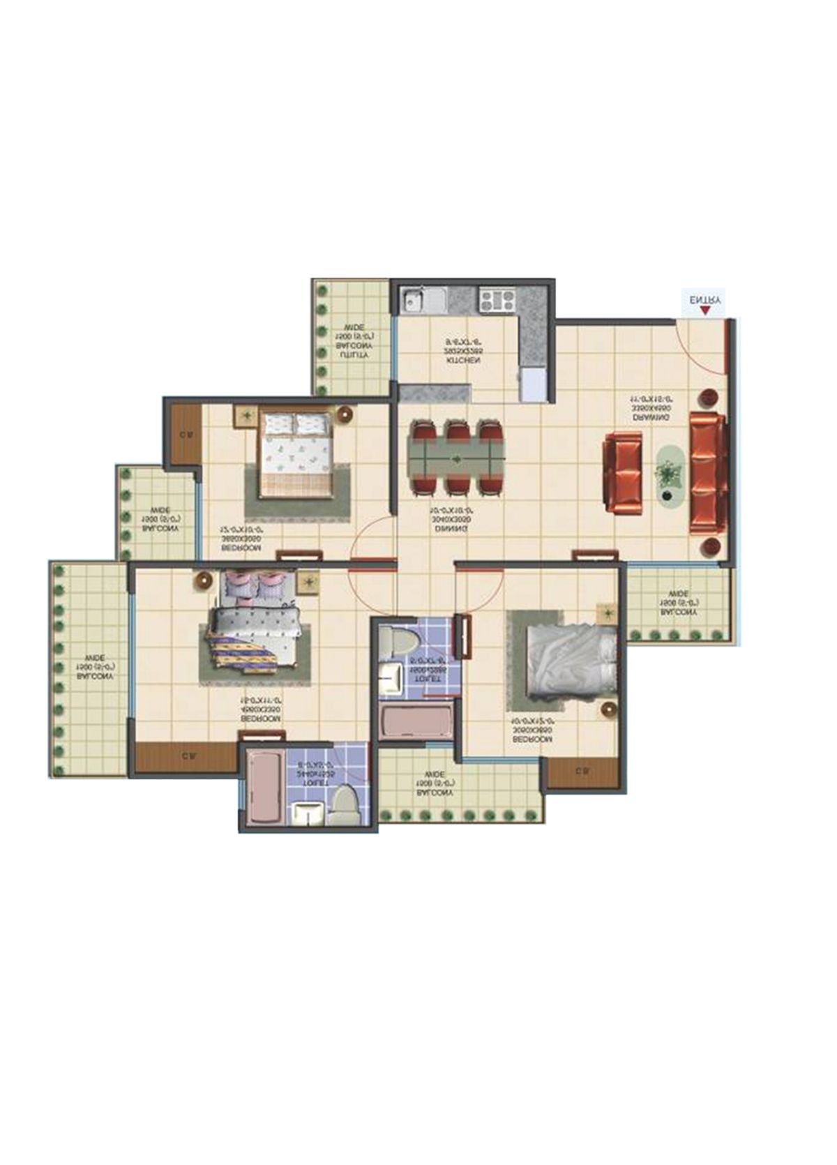 Aims Golf Avenue F Unit 7 Floor Plan