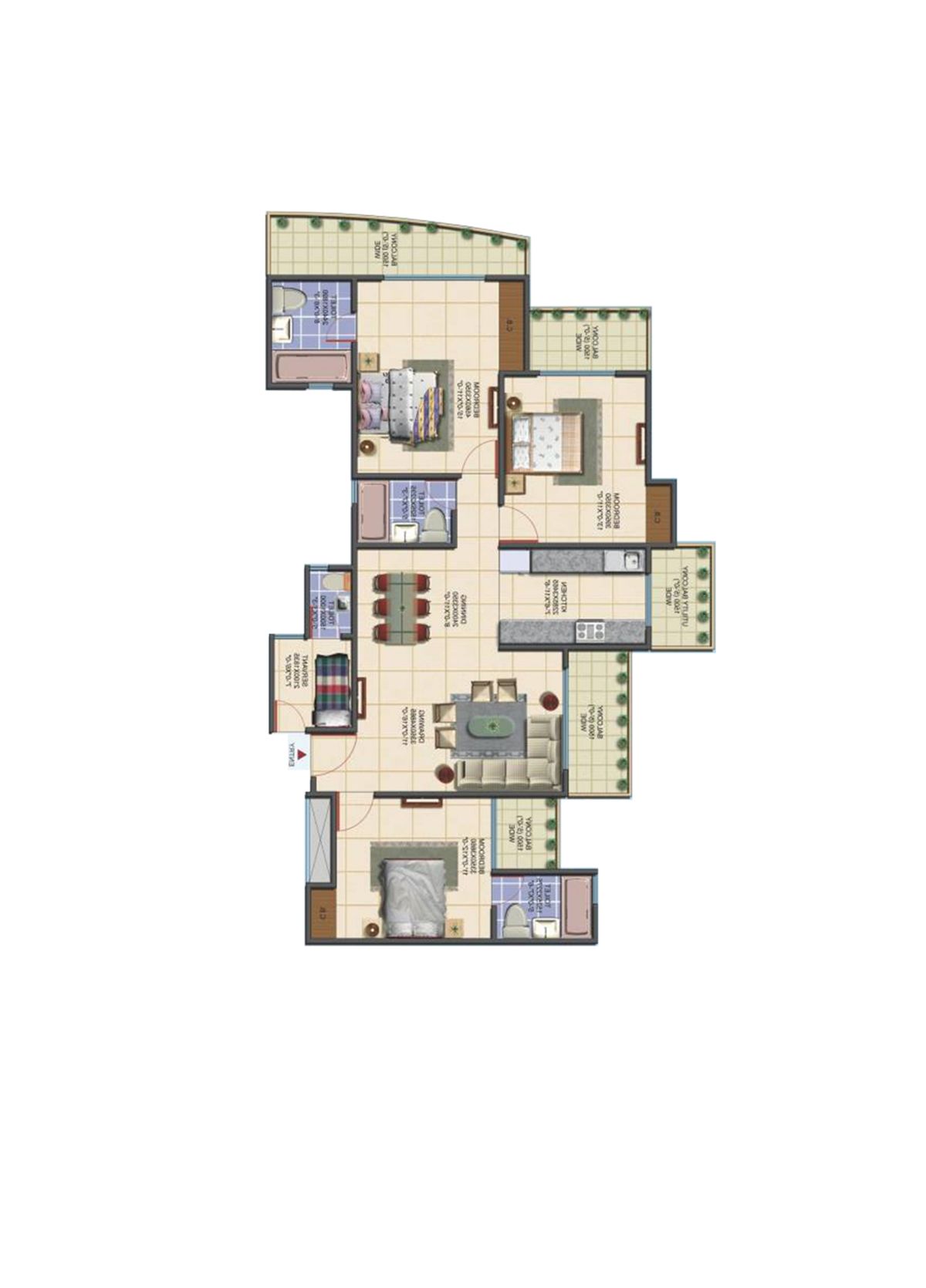 Aims Golf Avenue G Unit 4 Floor Plan