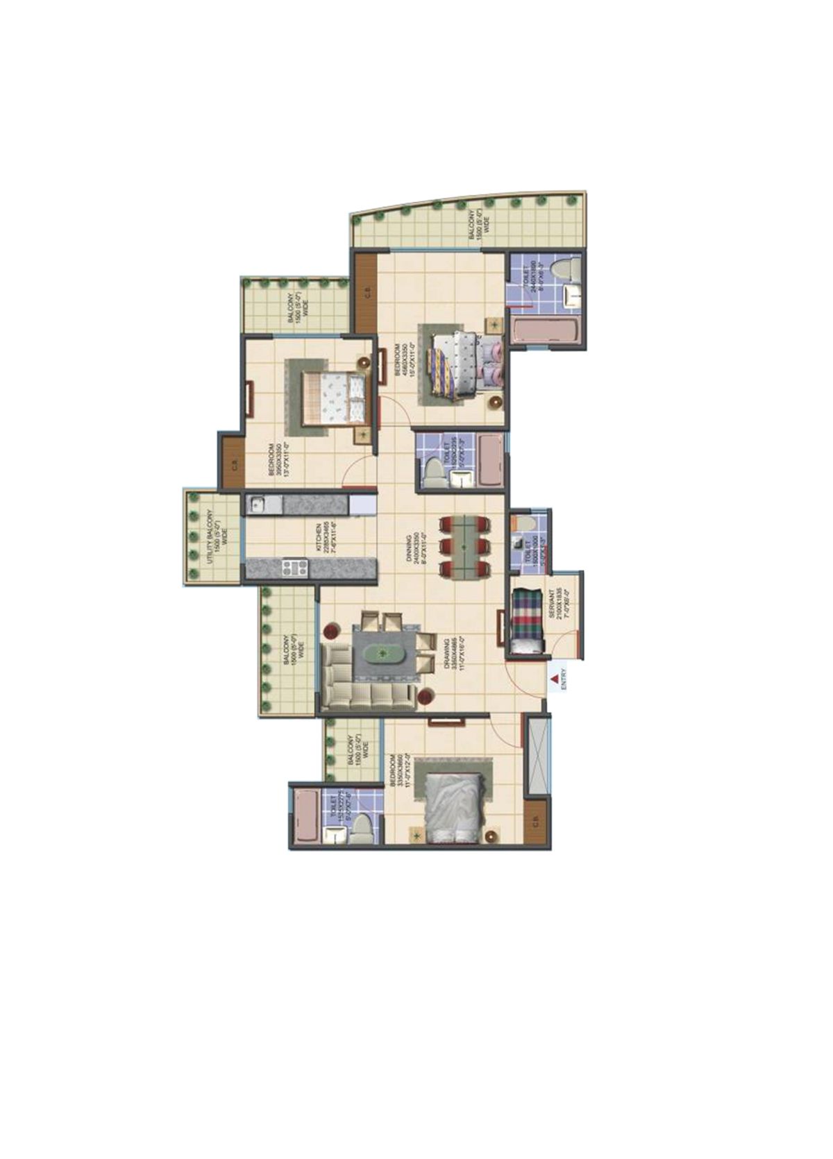 Aims Golf Avenue G Unit 5 Floor Plan