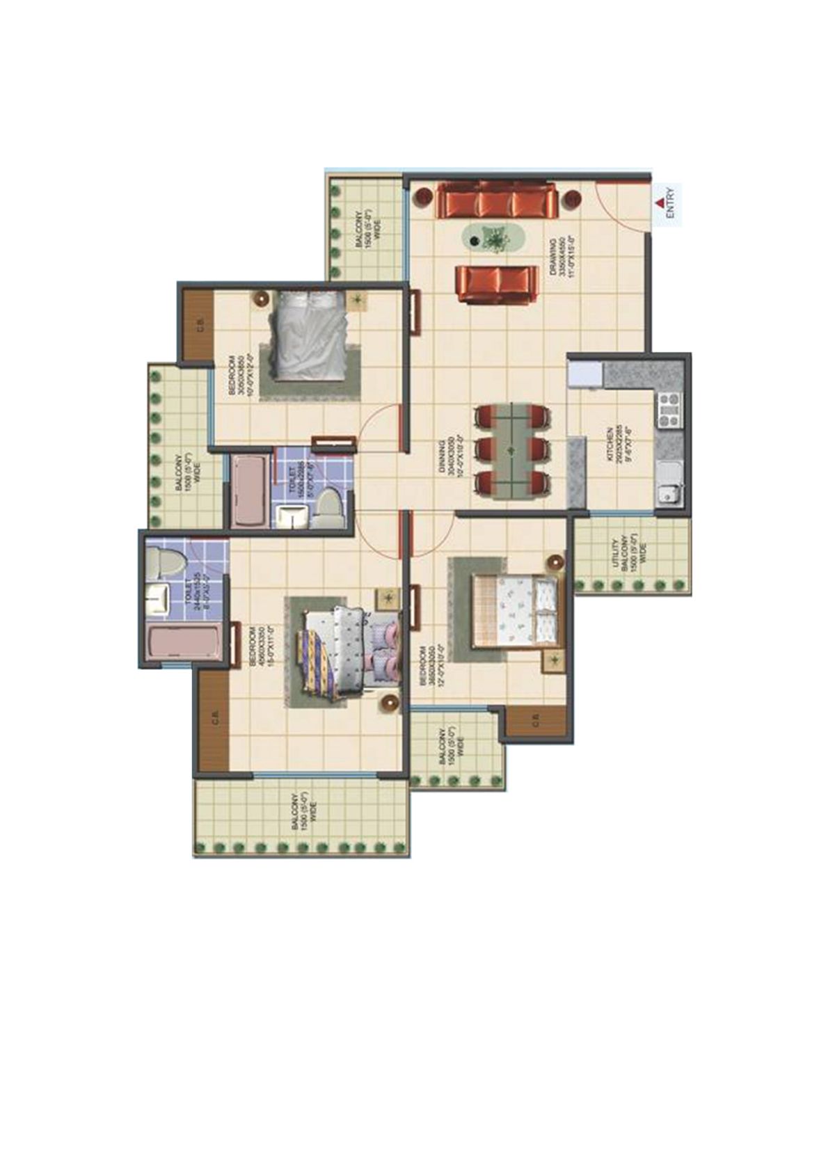 Aims Golf Avenue G Unit 6 Floor Plan