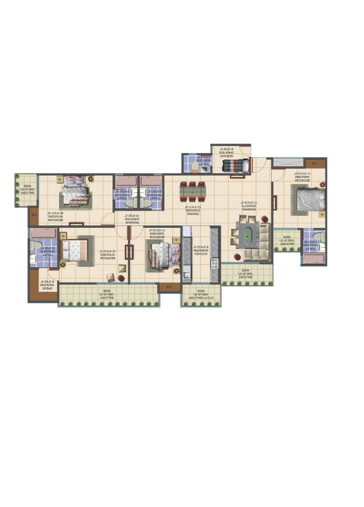 Aims Golf Avenue A Unit 1 Floor Plan