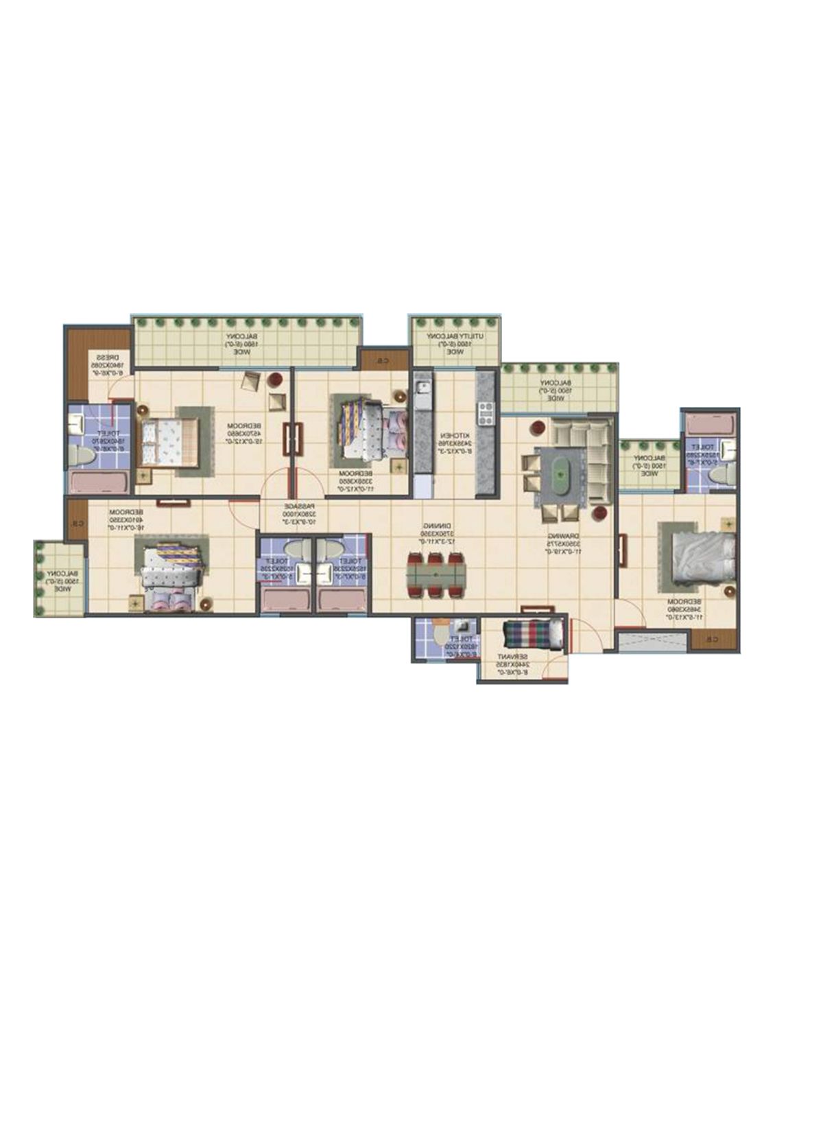 Aims Golf Avenue A Unit 2 Floor Plan