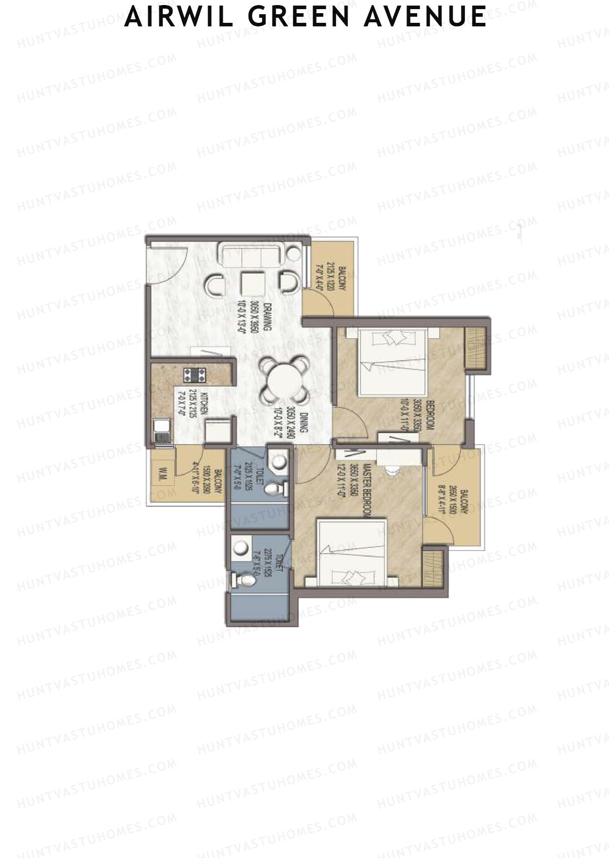 Airwil Green Avenue Beetel Unit 10 Floor Plan