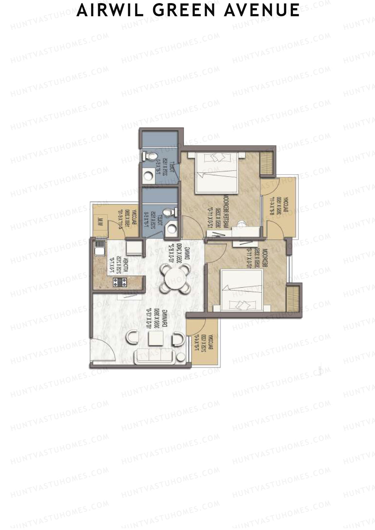Airwil Green Avenue Beetel Unit 9 Floor Plan