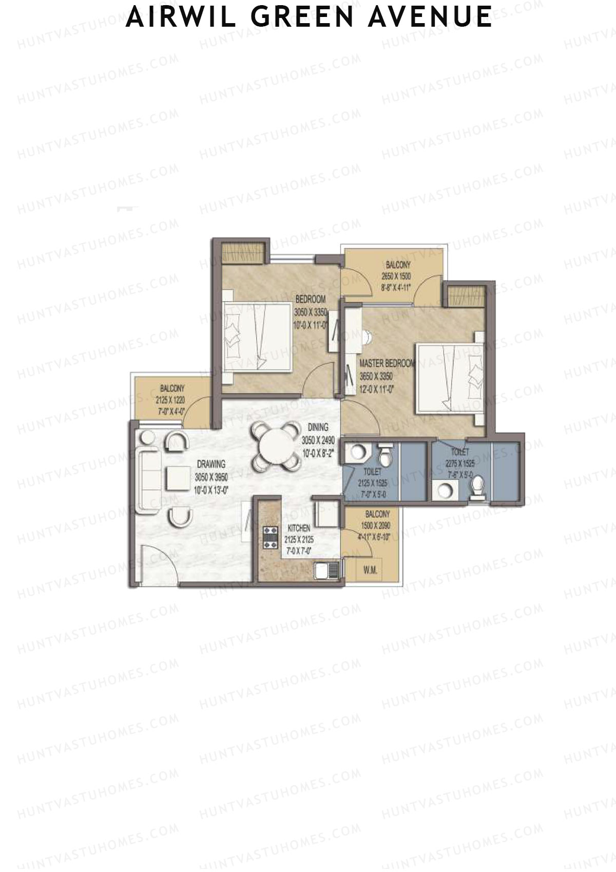 Airwil Green Avenue Caspia Unit 8 Floor Plan