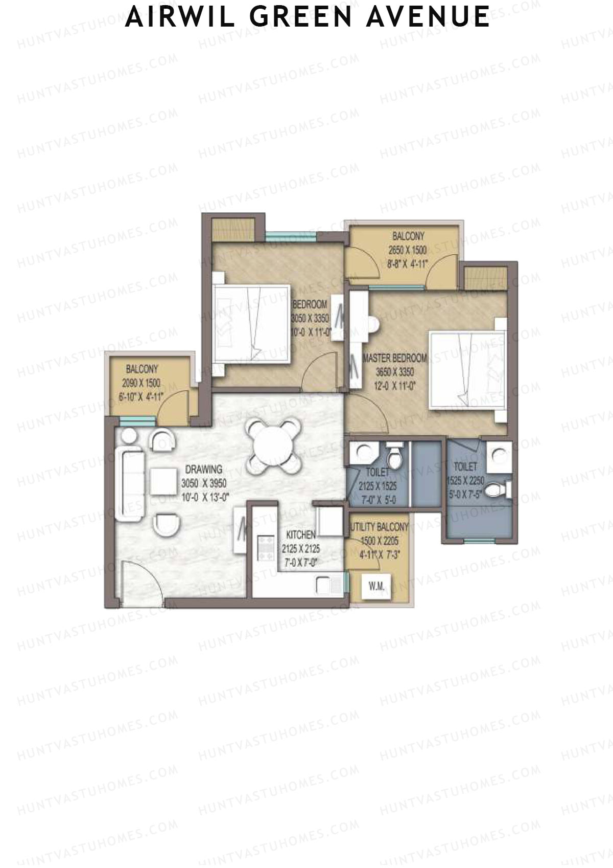Airwil Green Avenue Oakwood Unit 10 Floor Plan