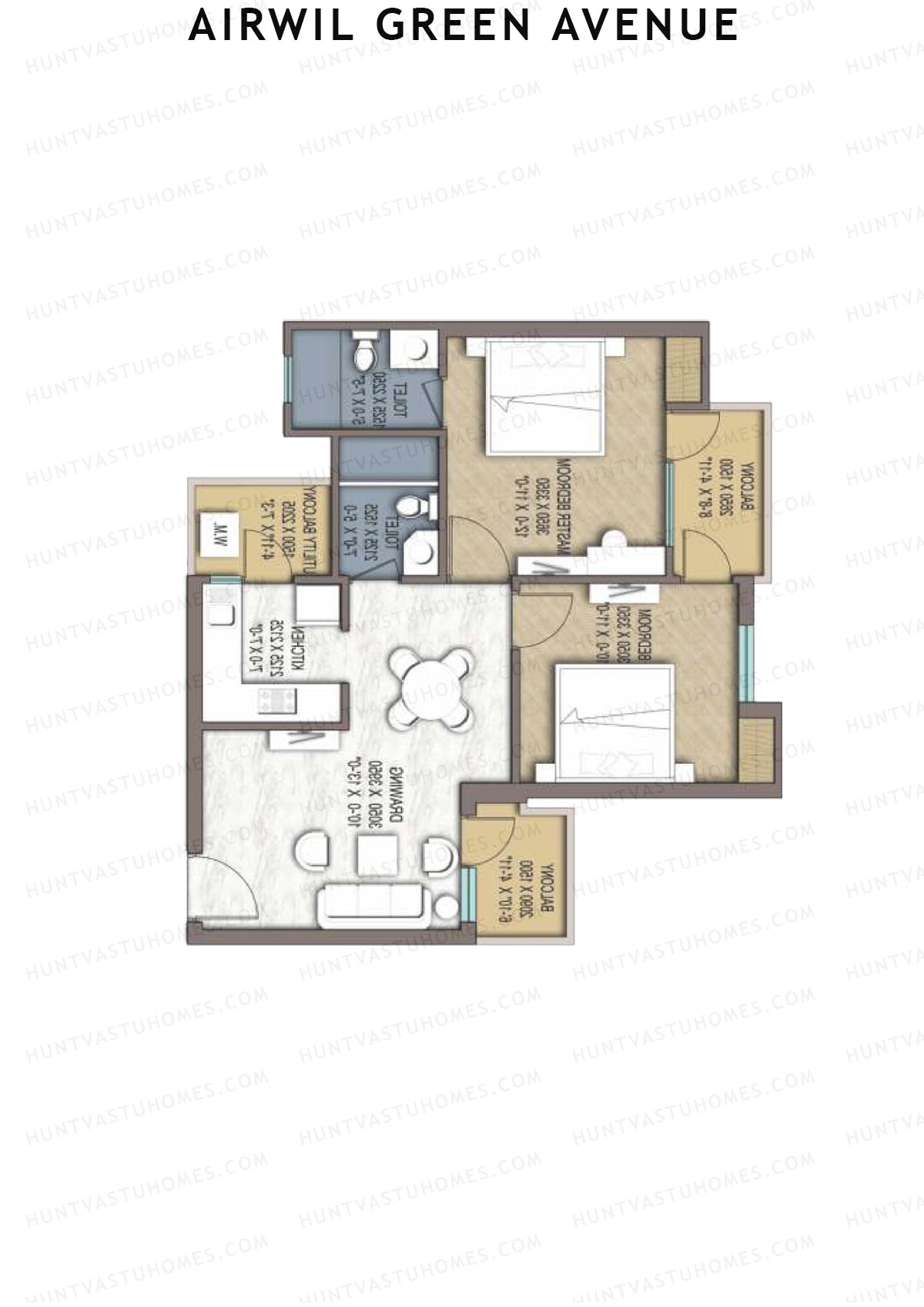 Airwil Green Avenue Oakwood Unit 12 Floor Plan