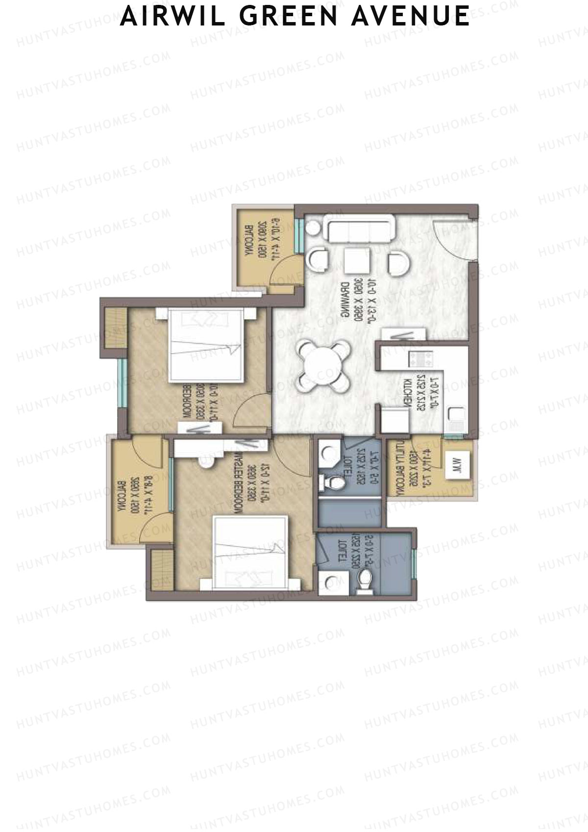 Airwil Green Avenue Oakwood Unit 5 Floor Plan