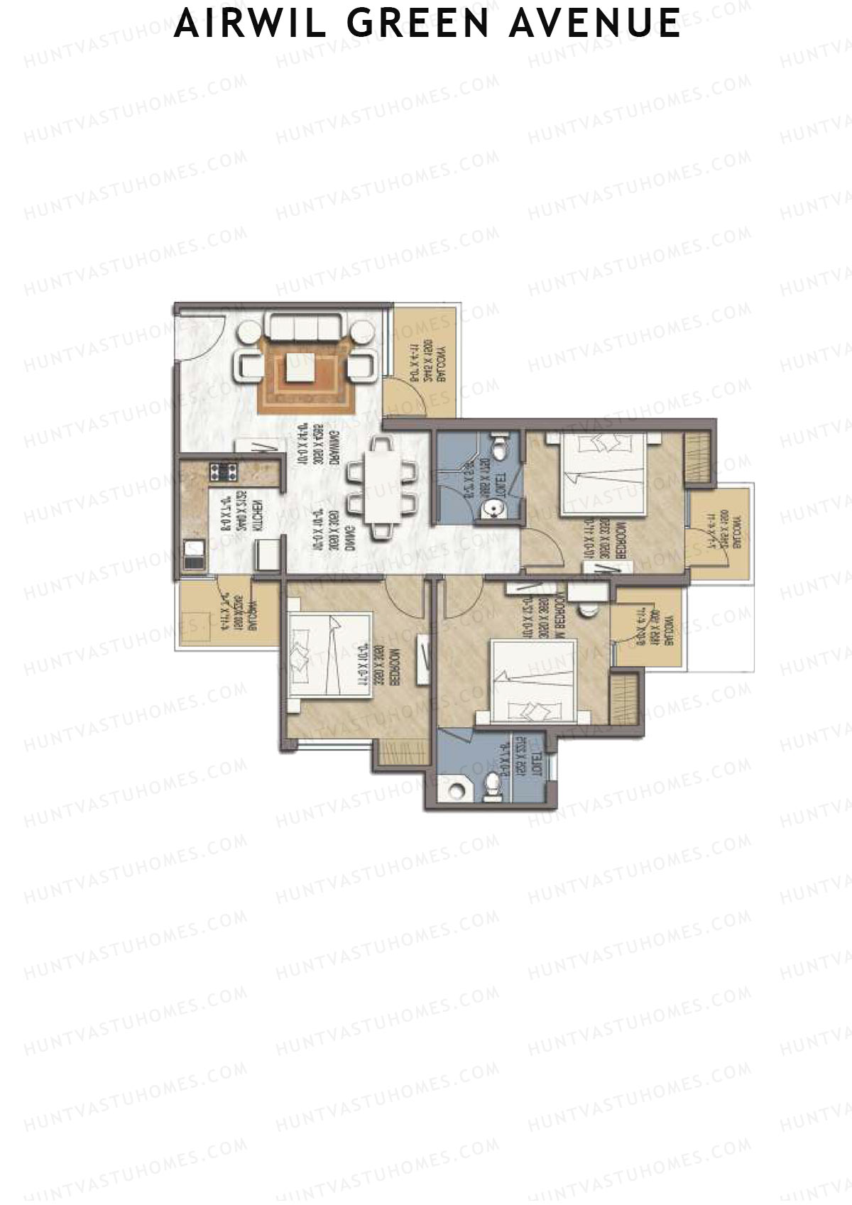 Airwil Green Avenue Orchid Unit 7 Floor Plan