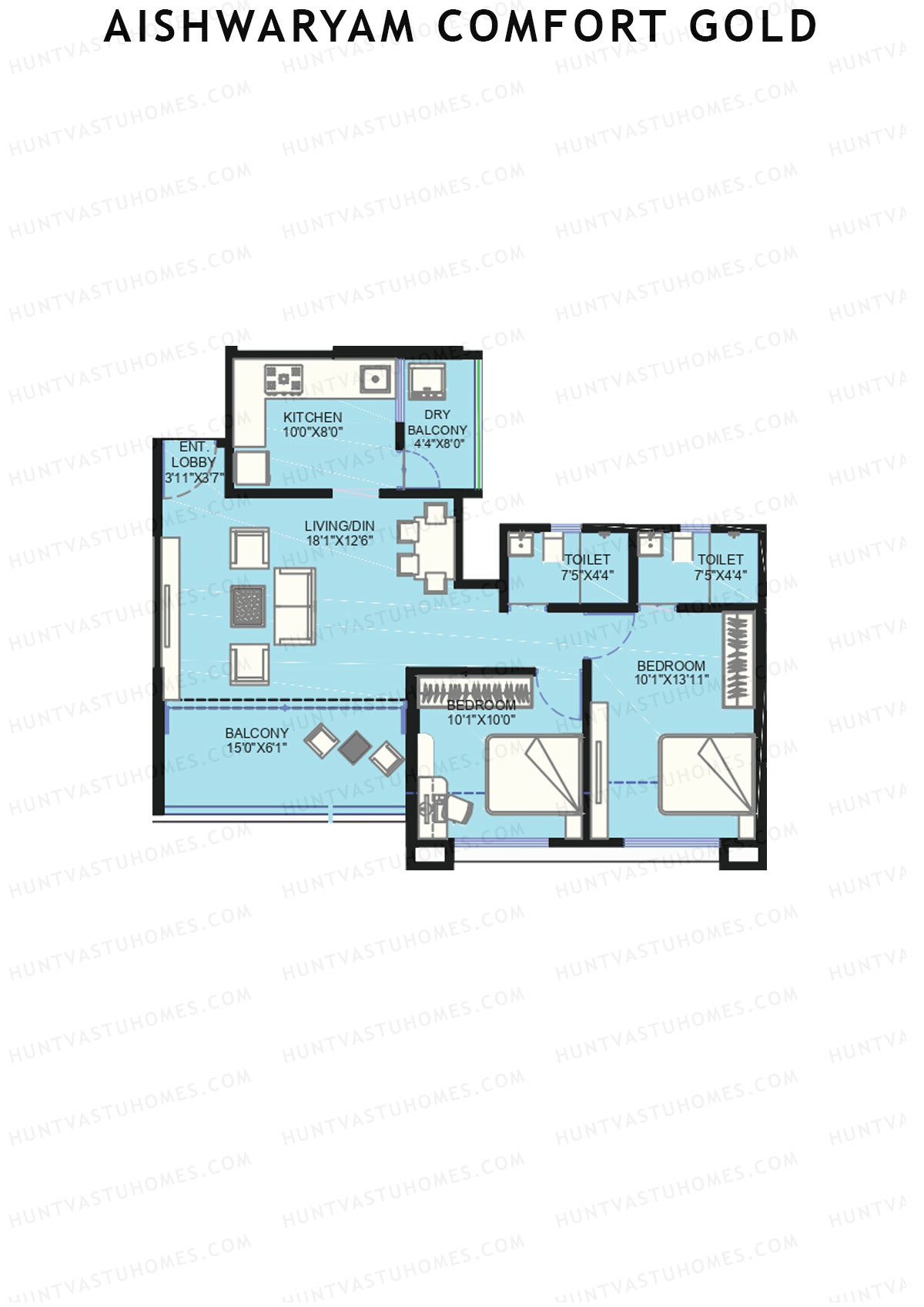 Aishwaryam Comfort Gold Tower D Unit 5 Floor Plan