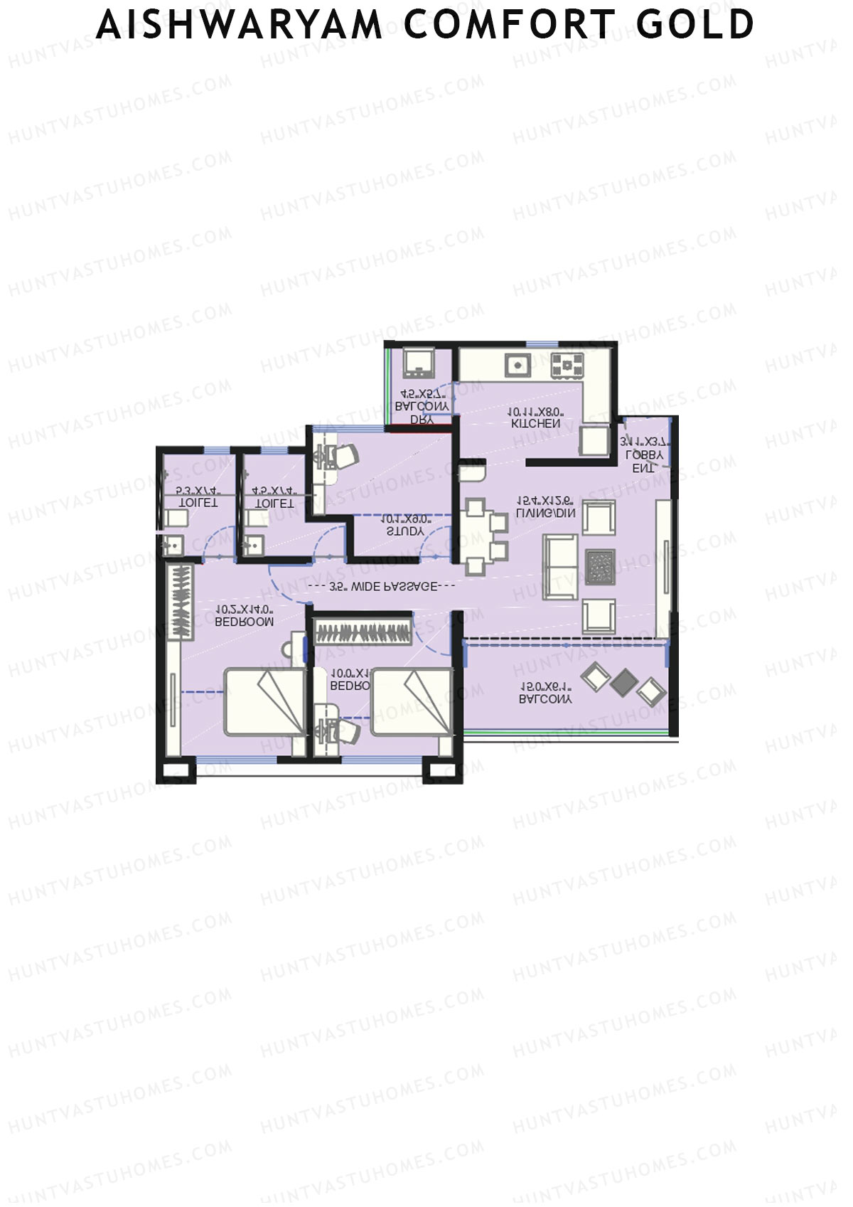 Aishwaryam Comfort Gold Tower D Unit 6 Floor Plan