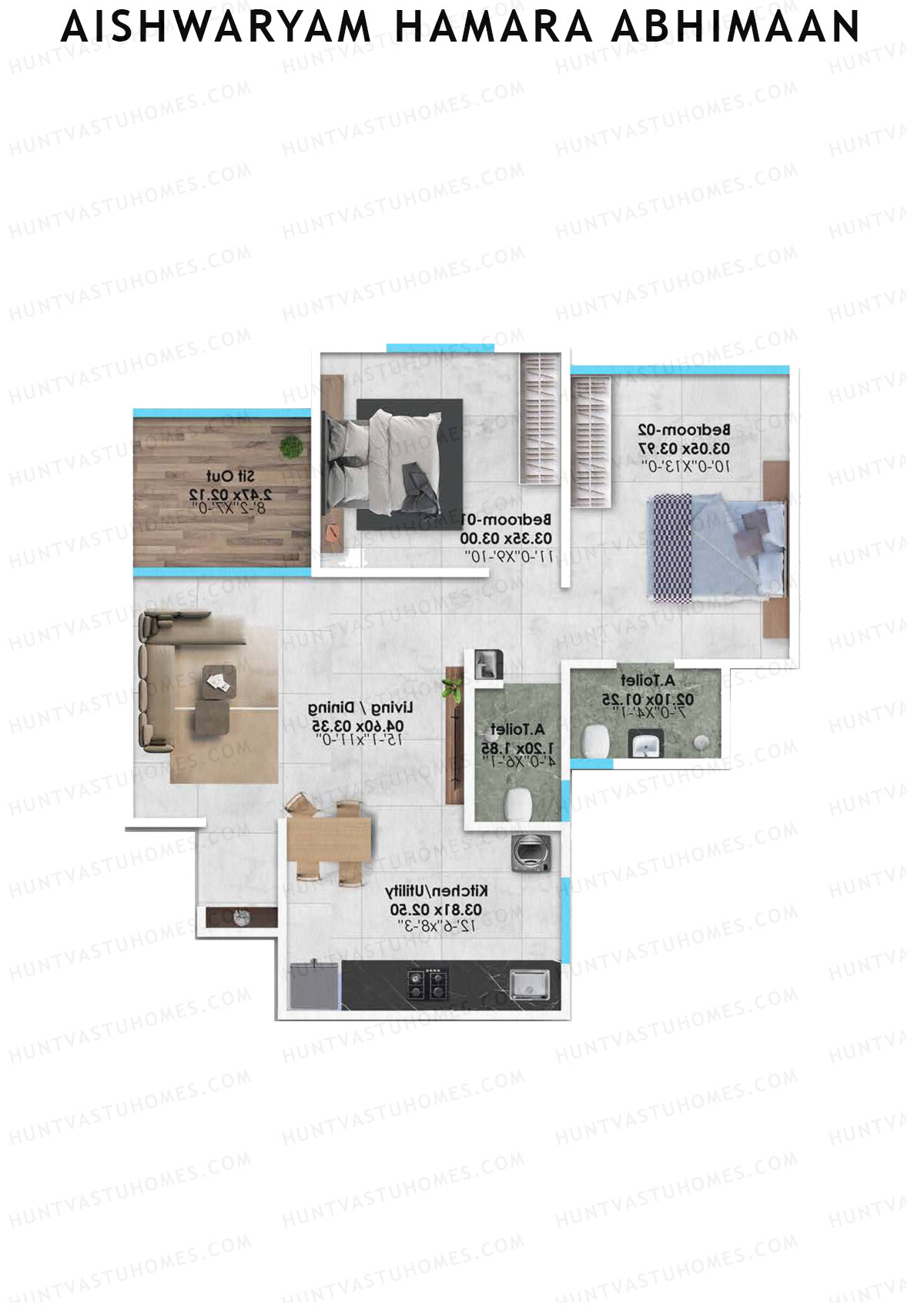 Aishwaryam Hamara Abhimaan Wing A Unit 4 Floor Plan