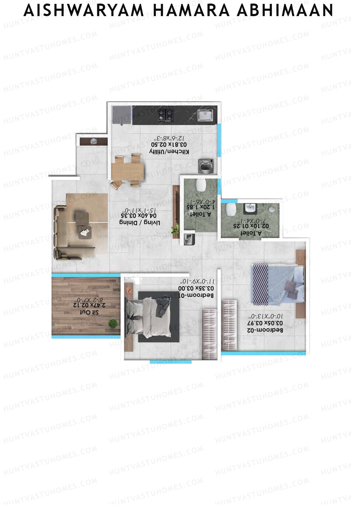 Aishwaryam Hamara Abhimaan Wing A Unit 5 Floor Plan