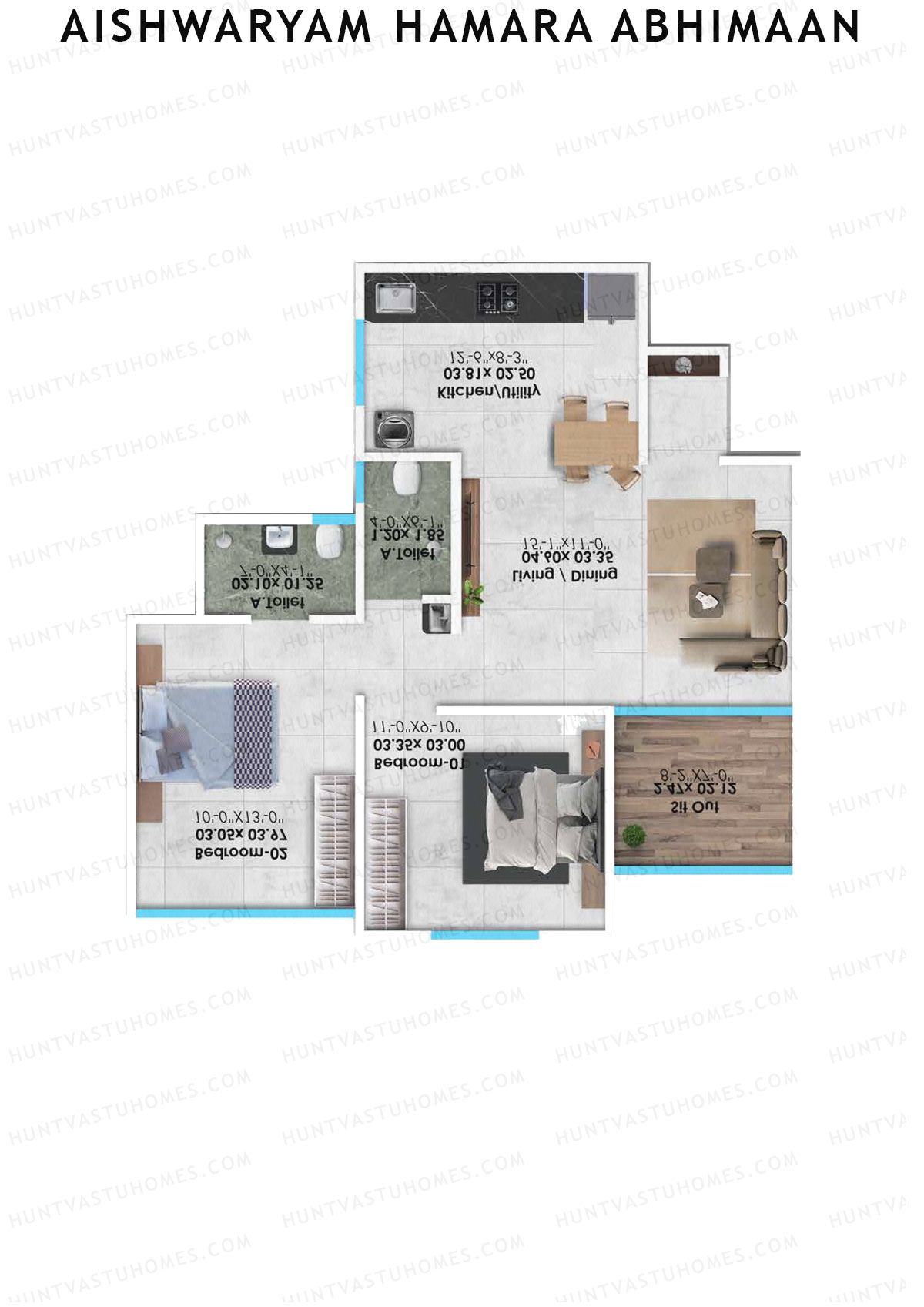 Aishwaryam Hamara Abhimaan Wing A Unit 8 Floor Plan