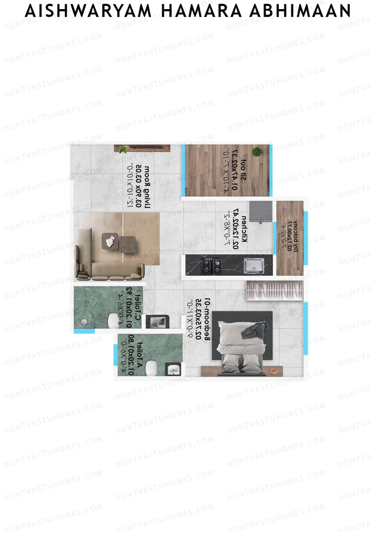 Aishwaryam Hamara Abhimaan Wing C Unit 7 Floor Plan